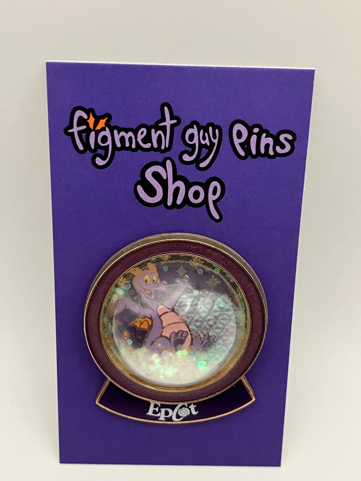 LE 1000 Epcot Spotlight Snow Globe Figment