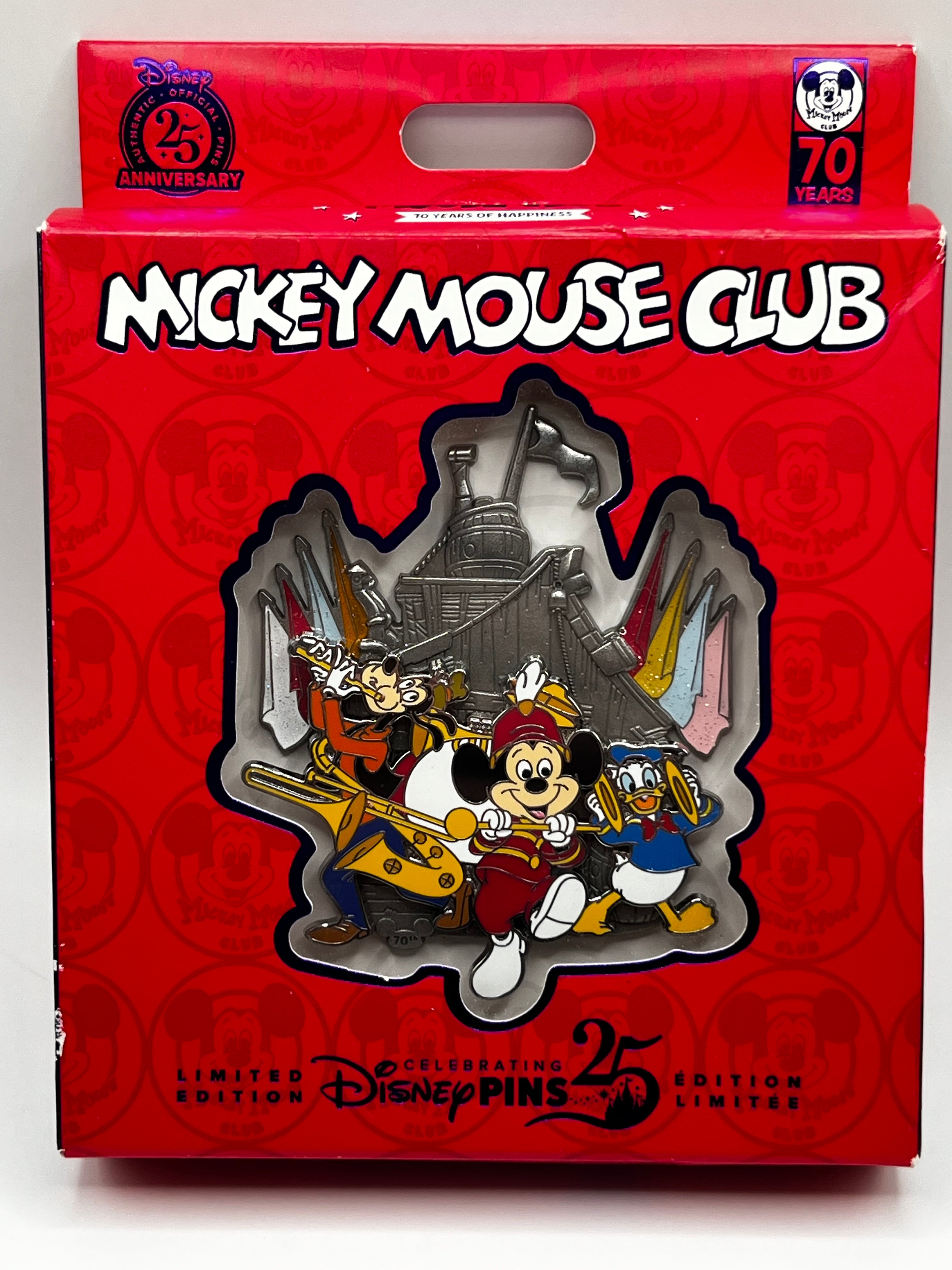 LE 1700 Mickey Mouse Club Jumbo 70 Years of Happiness Band Mickey, Goofy & Donald