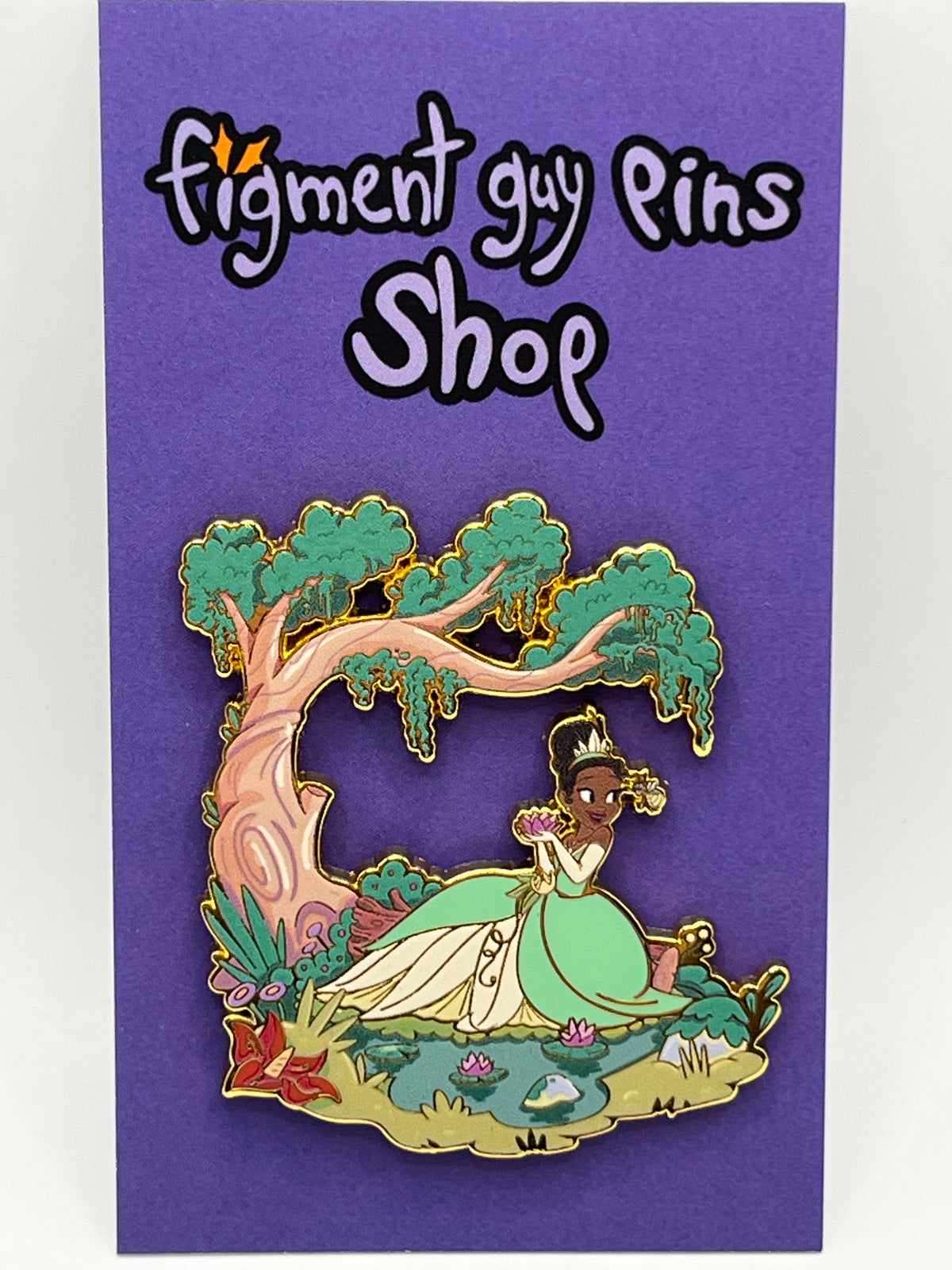 Tiana & Ray Princess and the Frog Scenic Backdrop - C17
