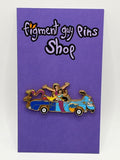 Vintage Character Car Parade Aladdin & Jasmine, Genie Car - B45