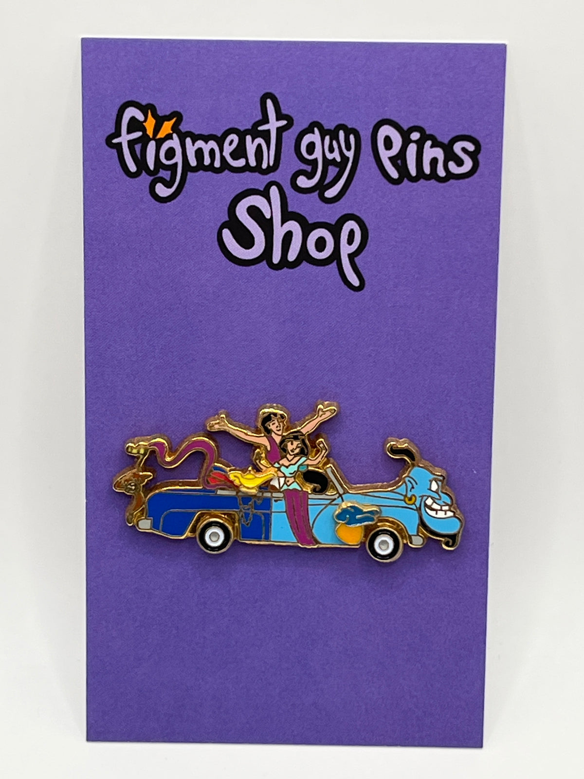 Vintage Character Car Parade Aladdin & Jasmine, Genie Car - B45
