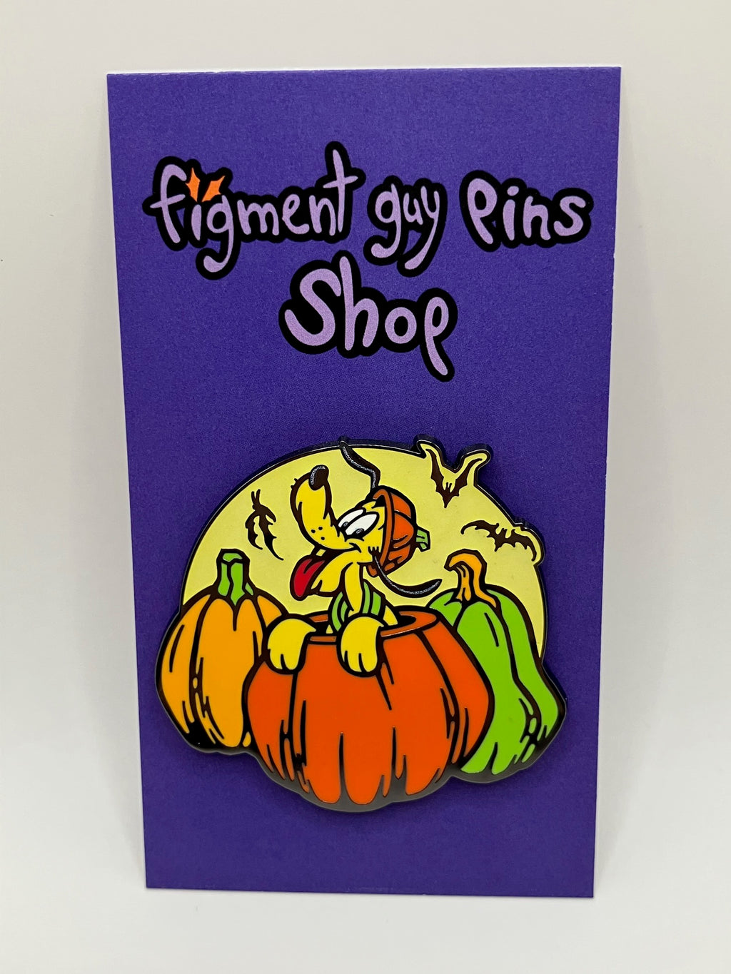 Happy Halloween Pluto Pumpkin Glow in the Dark - K18
