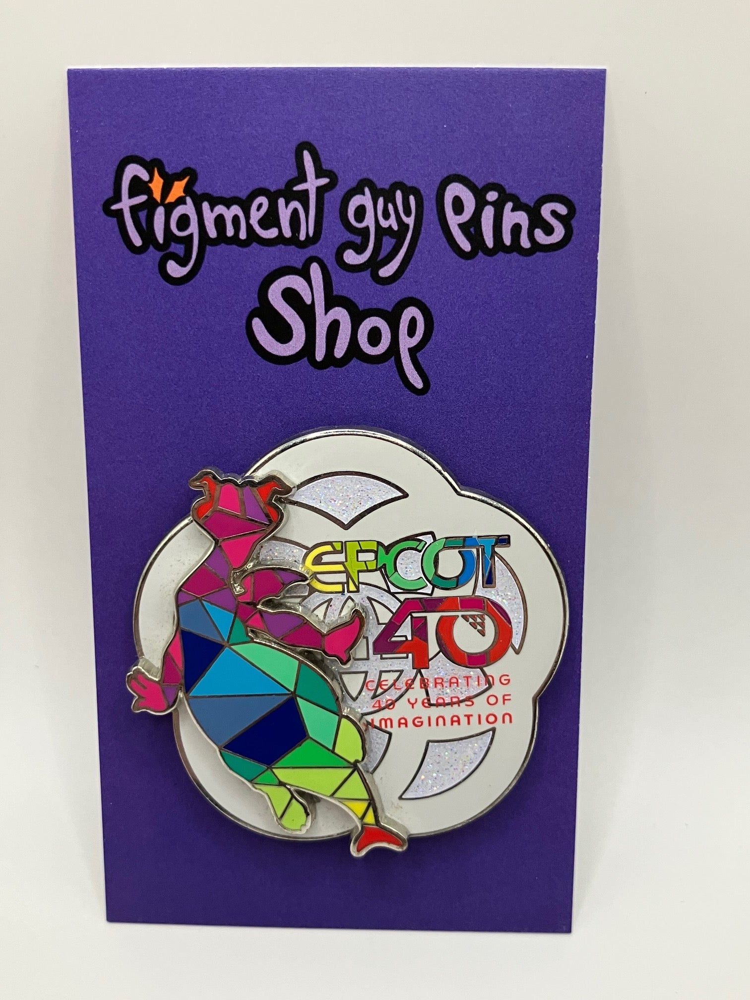 LR Artist Proof AP Epcot Celebrating 40 Years Of Imagination Figment