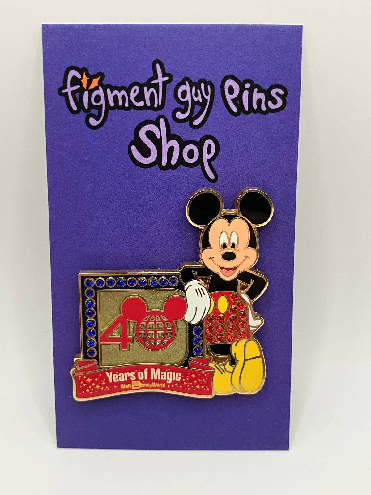 WDW Jeweled Mickey 40 Years of Magic - I48