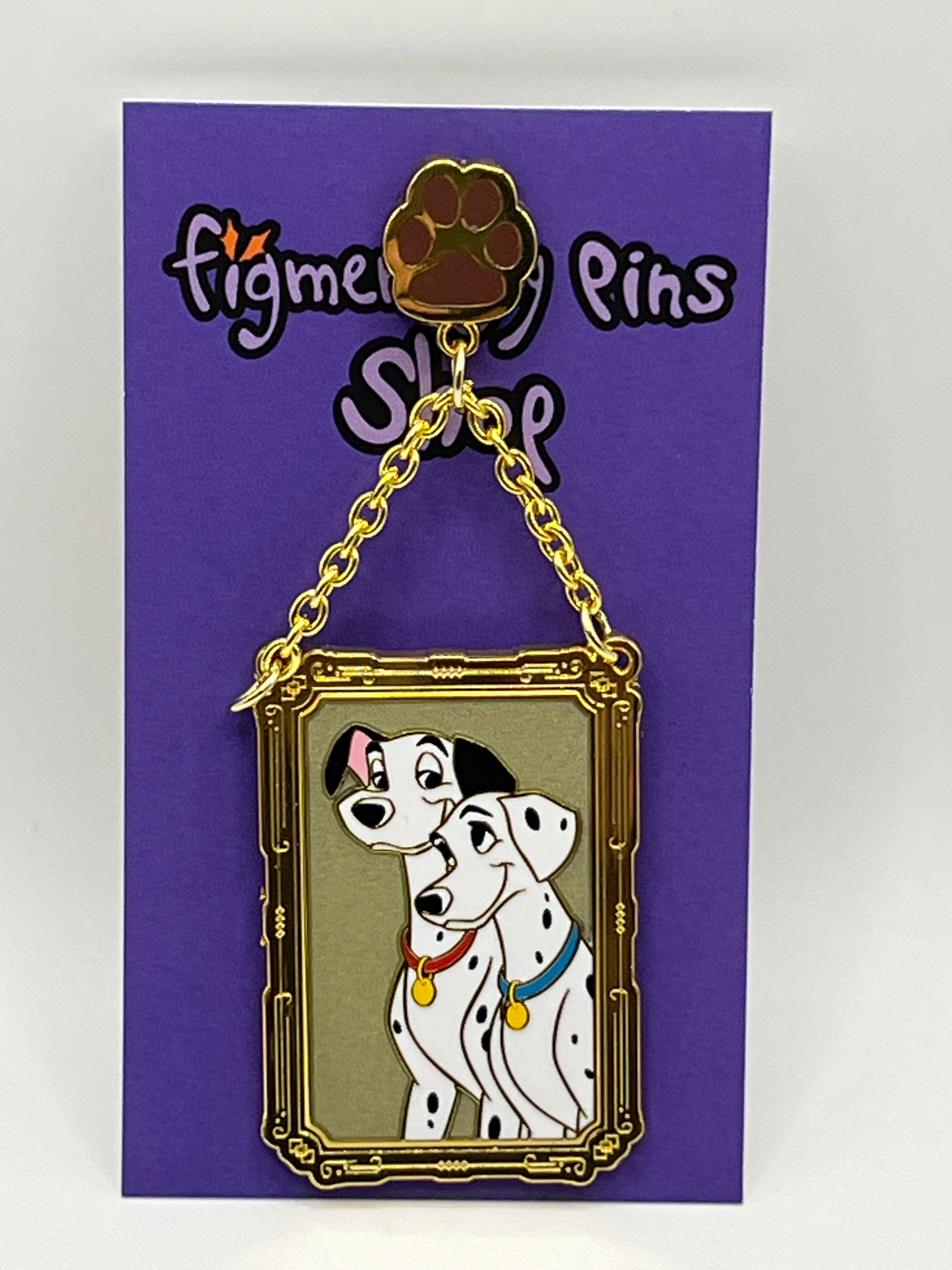 Pongo & Perdita Frame Pin 101 Dalmatians