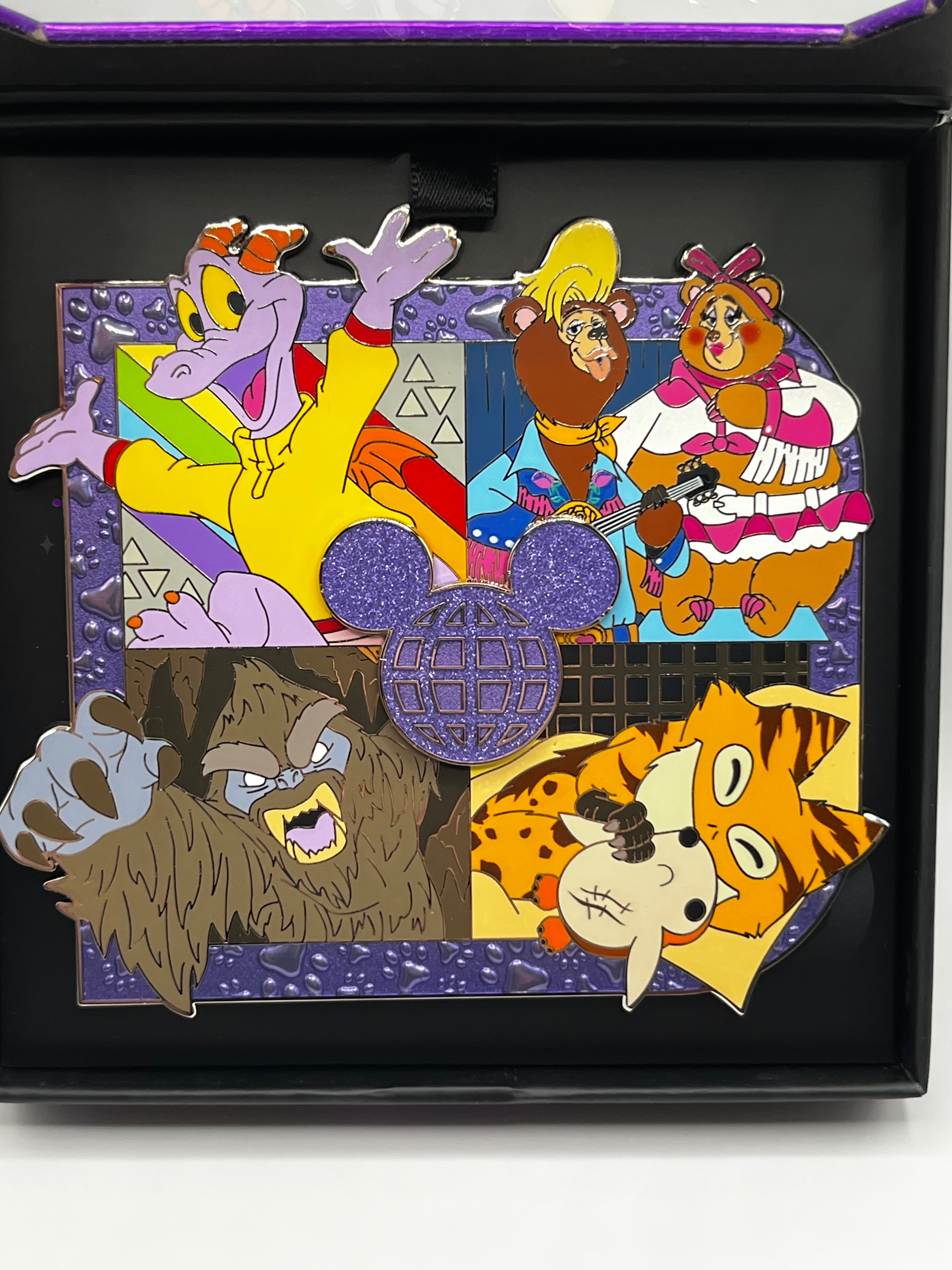 LE 2000 Disney’s Artist Collection Jumbo Figment, Country Bears, Yeti & Loth Cat