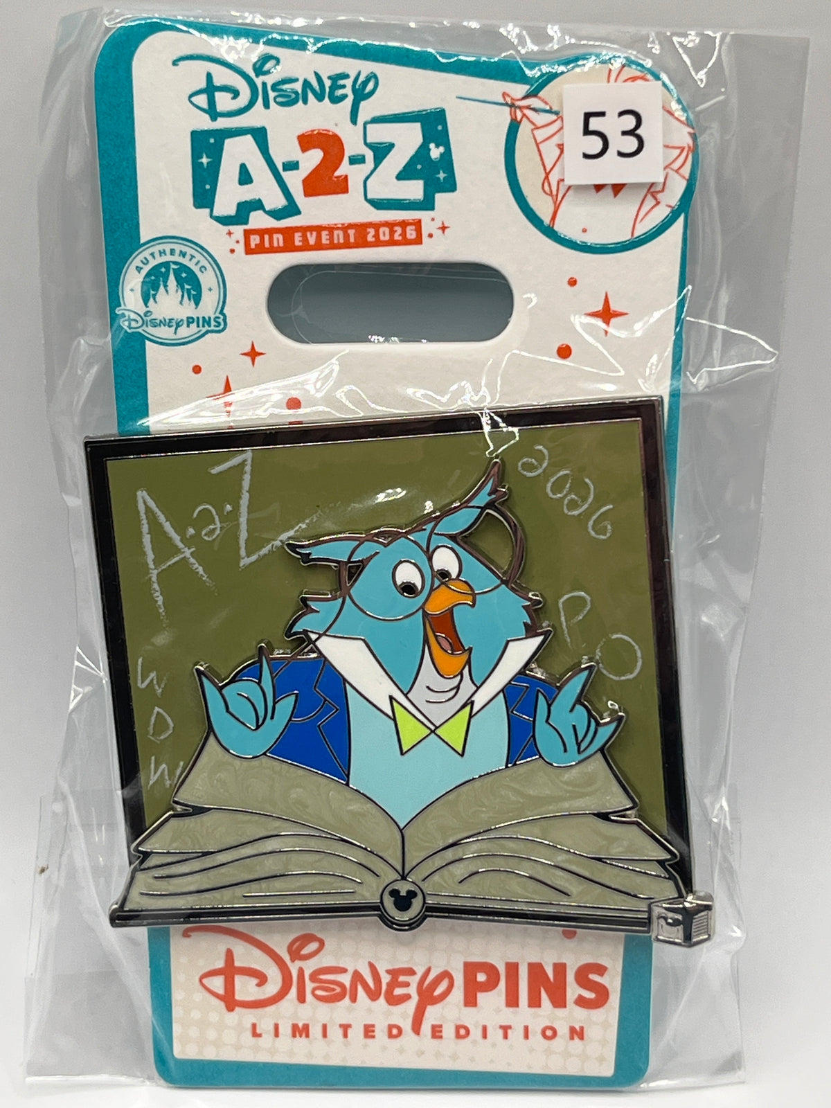 LE 1275 A-2-Z Pin Event 2026 Welcome Gift Professor Owl - G33