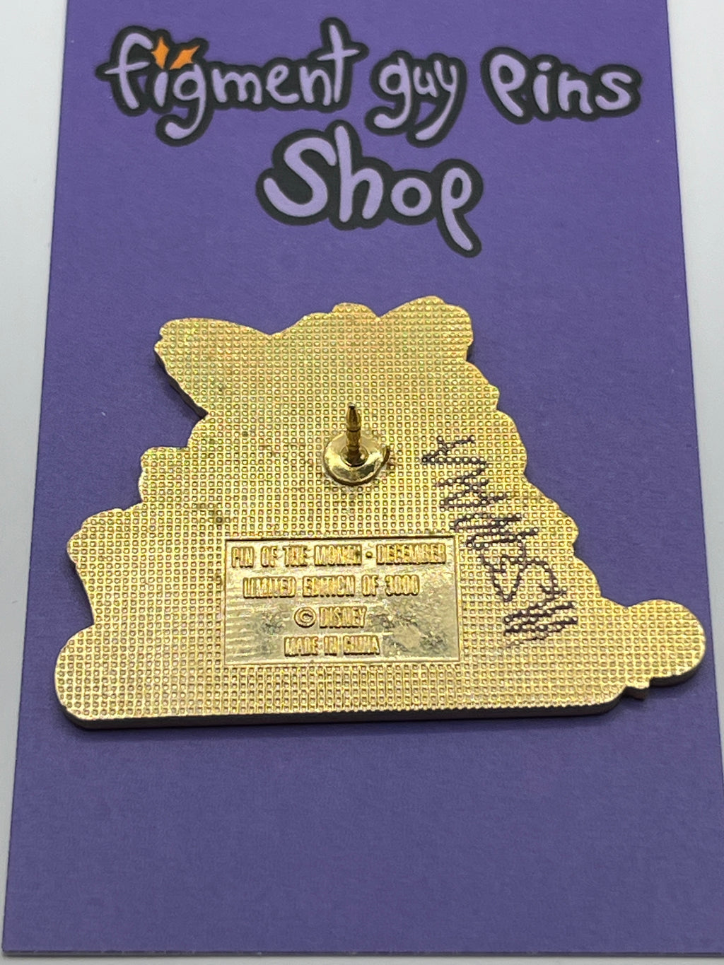 Pin of the Month Commemorative Edition December LE 3000 World of Disney Opening Day 1996 (Signed by artist?) - O37