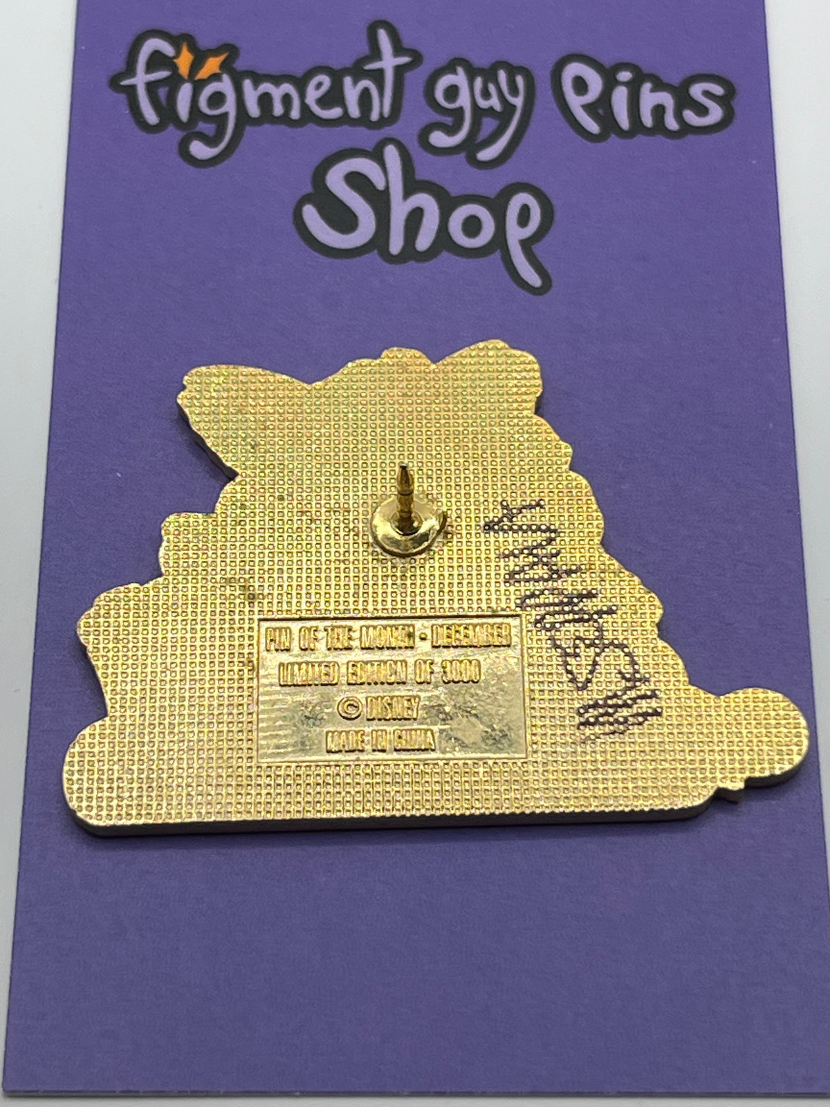 Pin of the Month Commemorative Edition December LE 3000 World of Disney Opening Day 1996 (Signed by artist?) - O37