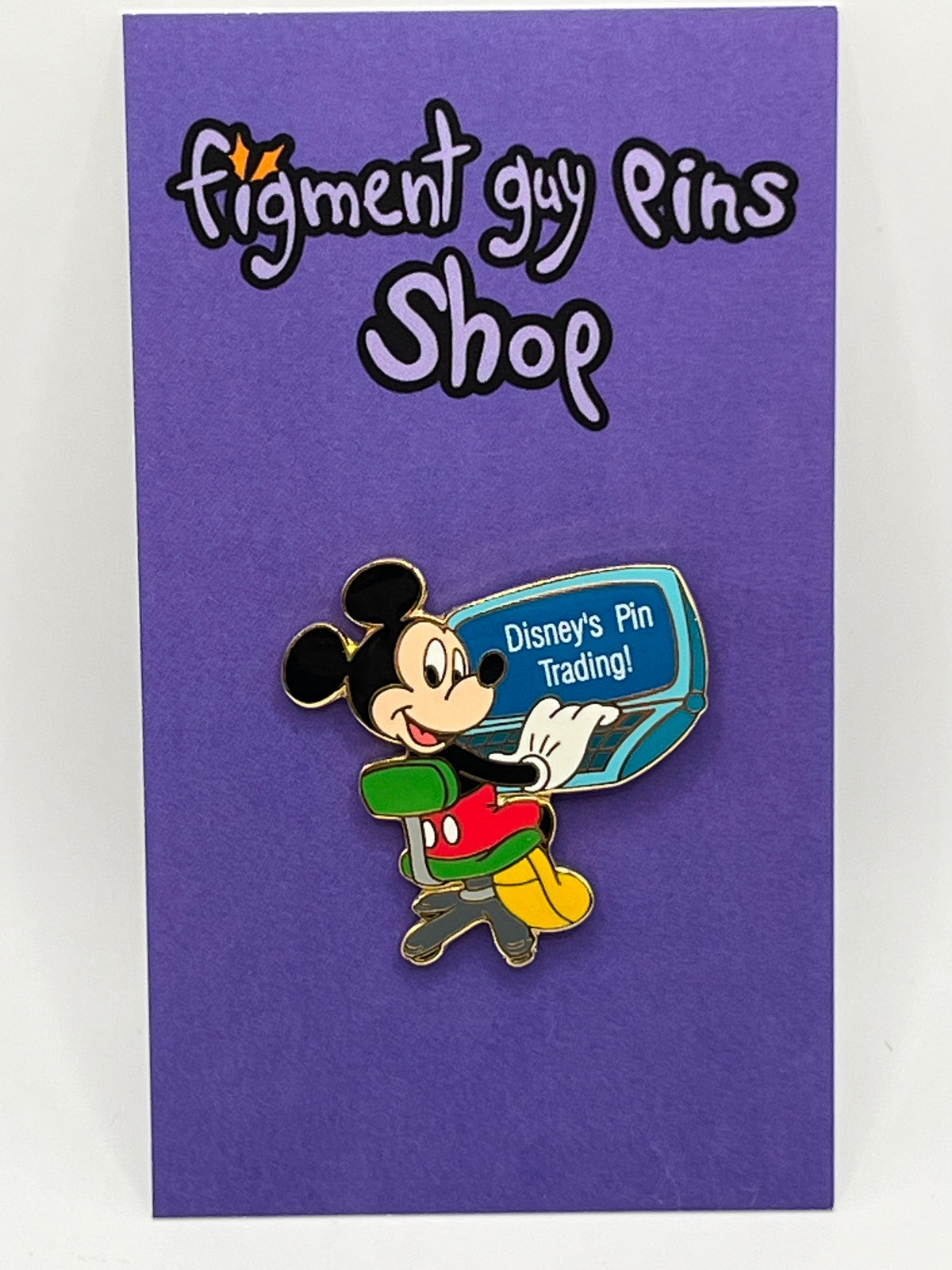 Cast Exclusive Mickey Disney Pin Trading “Computer Programer” - I44