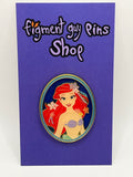 Princess Stained Glass Pin Ariel The Little Mermaid