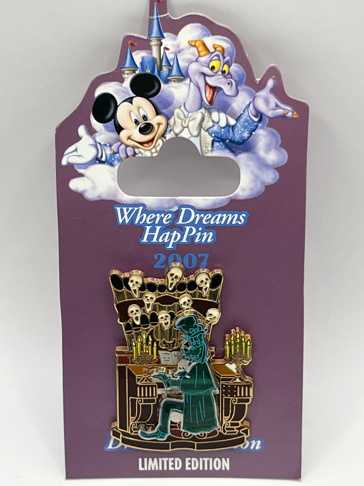LE 1000 Where Dreams HapPin 2007 Event Haunted Mansion Organist Glow in the Dark - D38