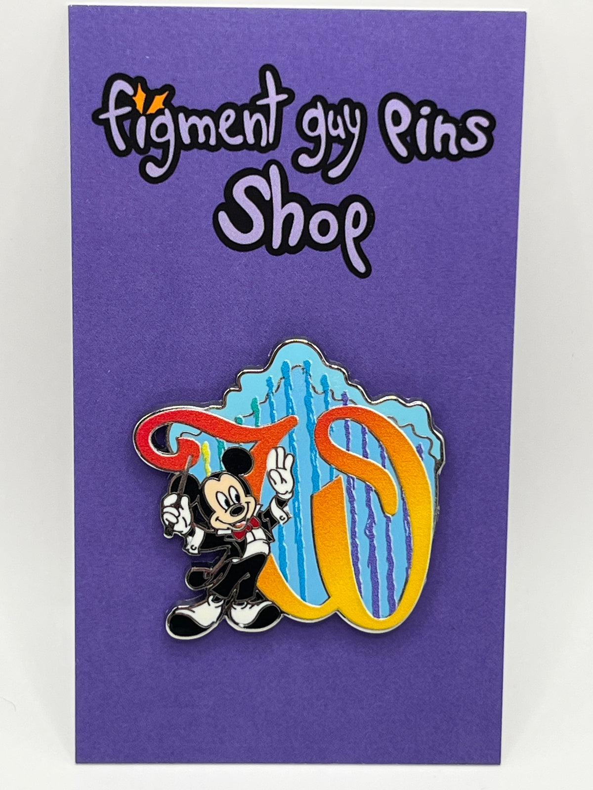 Disney Parks Attraction Alphabet Letters ‘W’ World of Color - H75