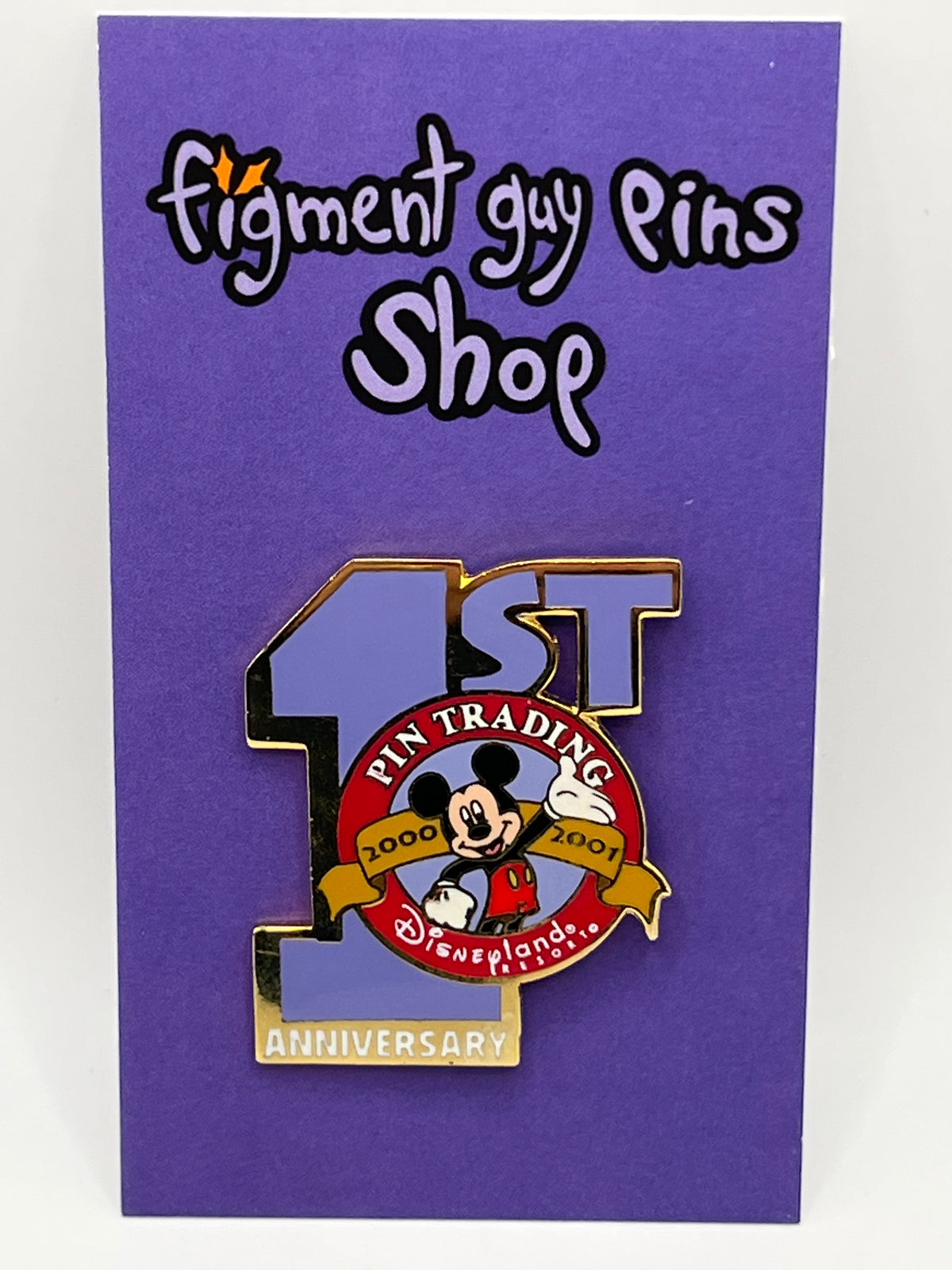 Disneyland 1st Anniversary Pun Trading 2000-2001 Mickey - N43