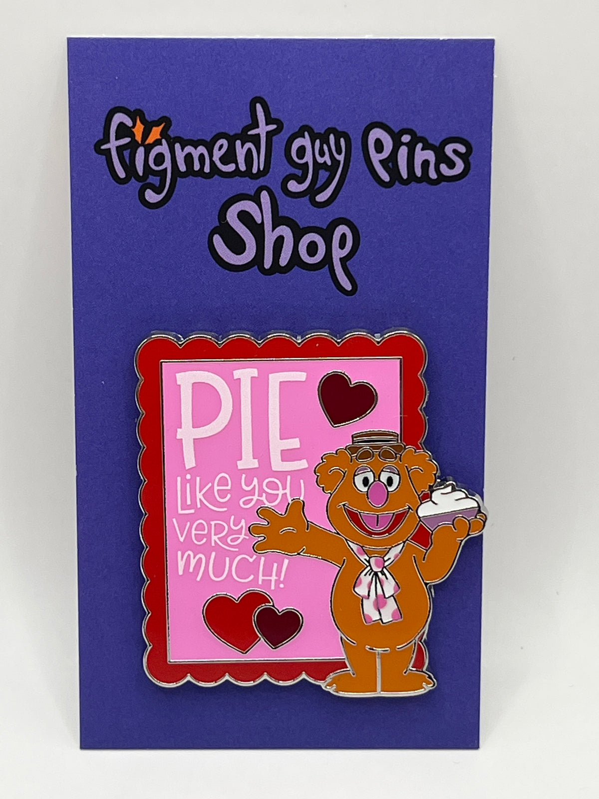 Limited Release Happy Valentine’s Day Mystery Pin Fozzy Bear Muppets - I7
