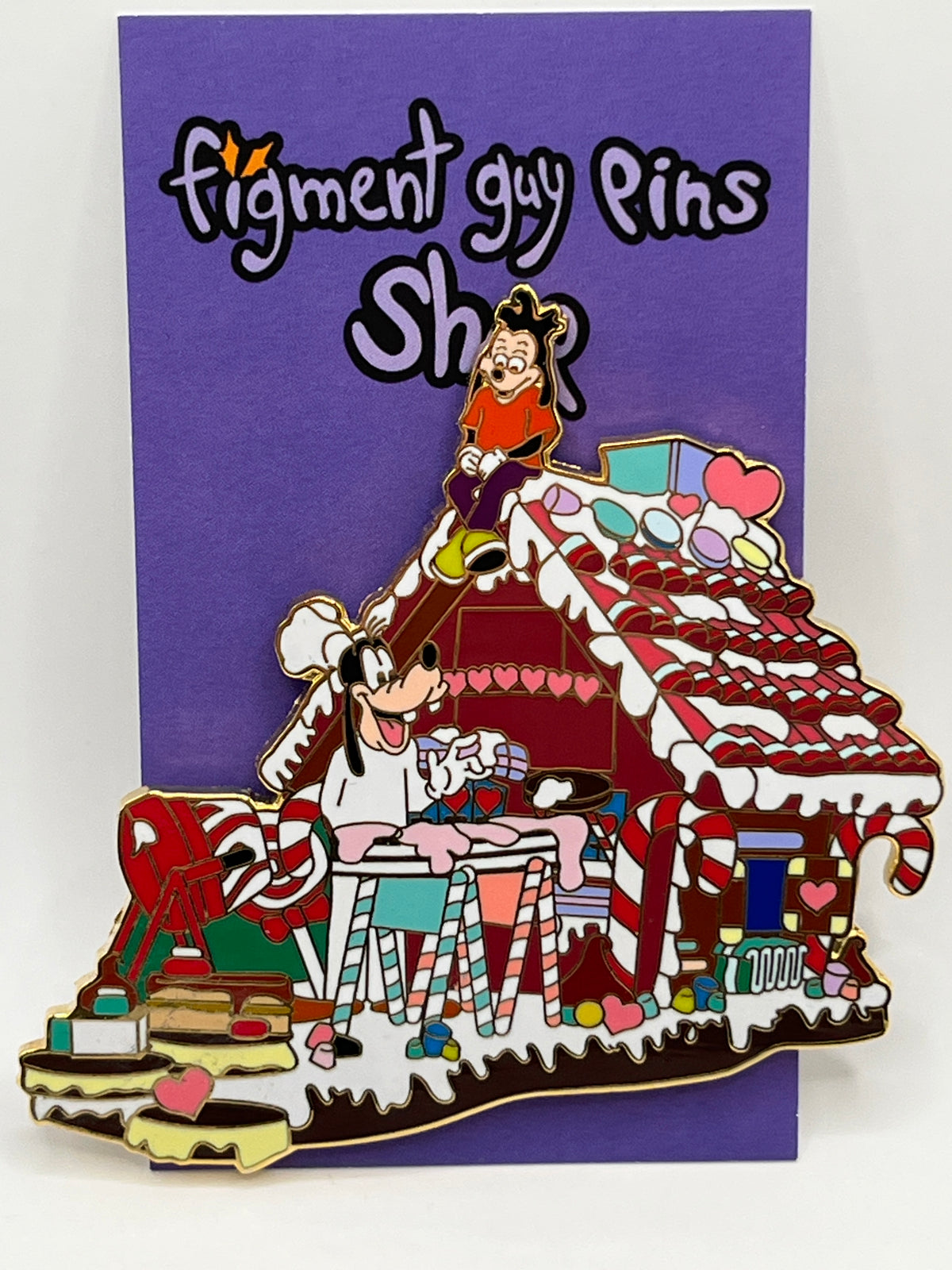 LE 3600 Disneyland Gingerbread House Max & Goofy Parade Float - G18