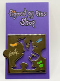 Goofy Cutout Puzzle Piece Pin