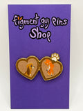 Animal Heart Locket Pin Todd & Copper The Fox & The Hound