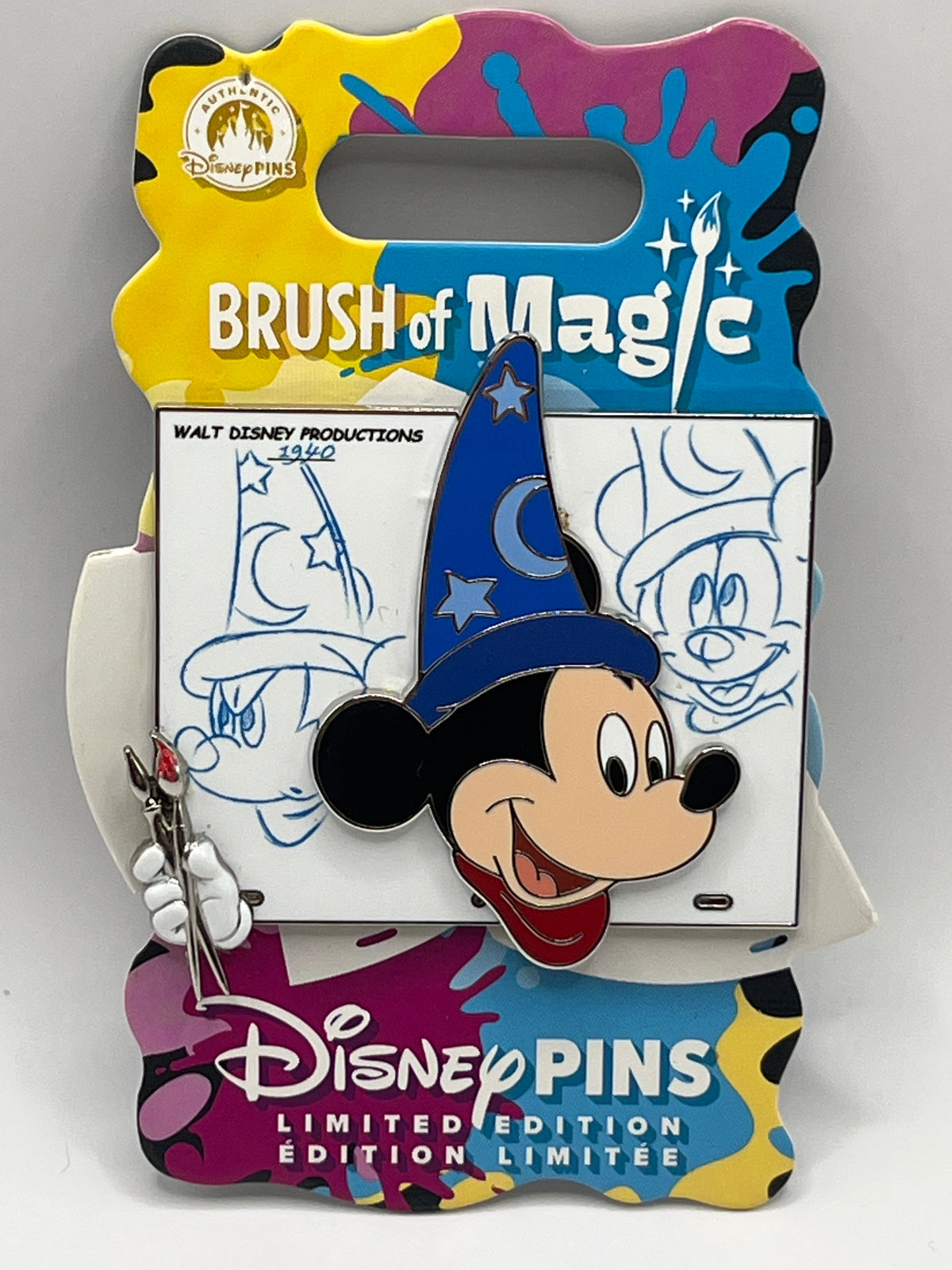 LE 3750 Brush of Magic Sorcerer Mickey - W3