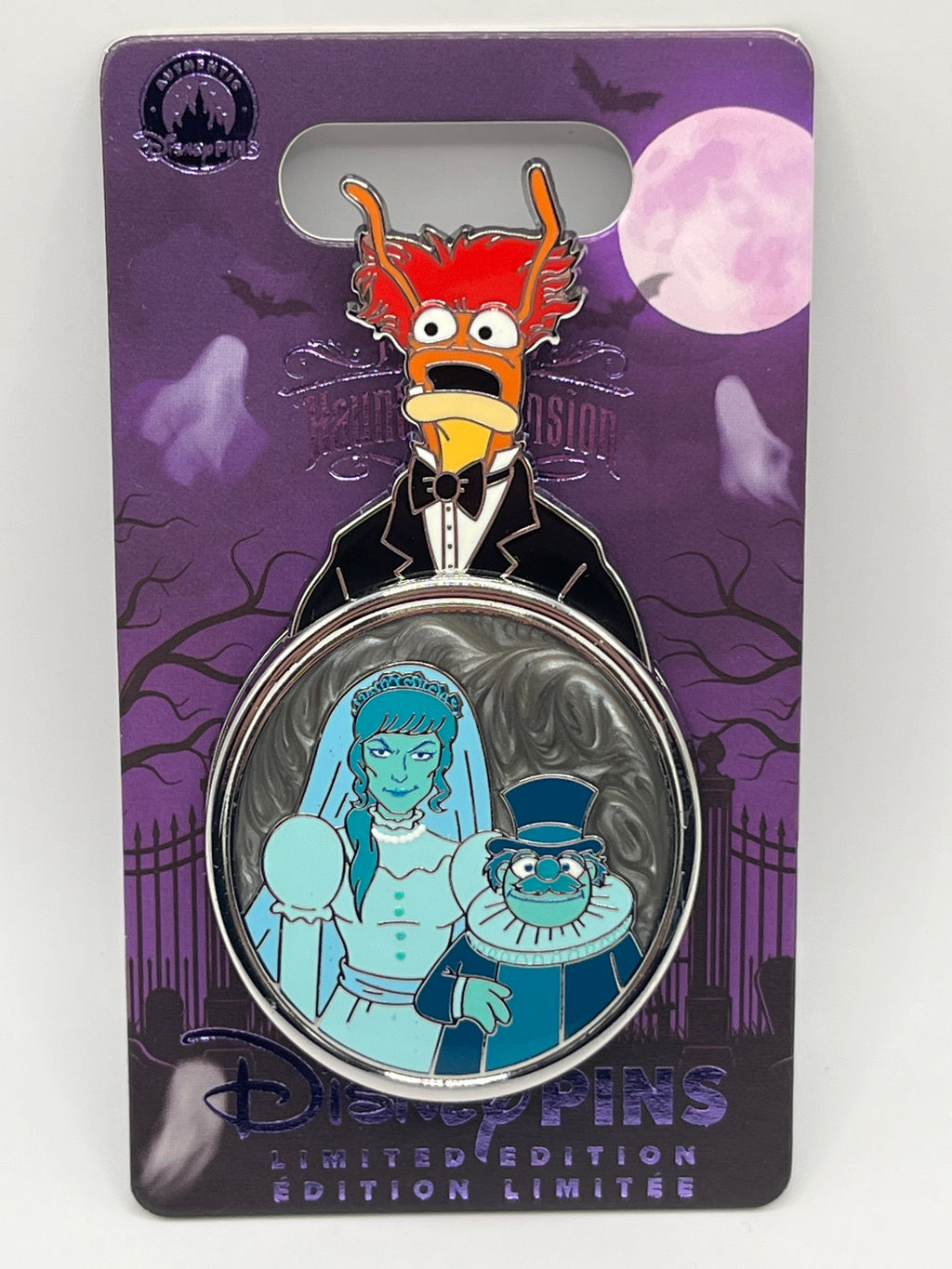 LE 5000 Muppets Haunted Mansion Pepe, Crazy Harry & Bride Slider - Q16