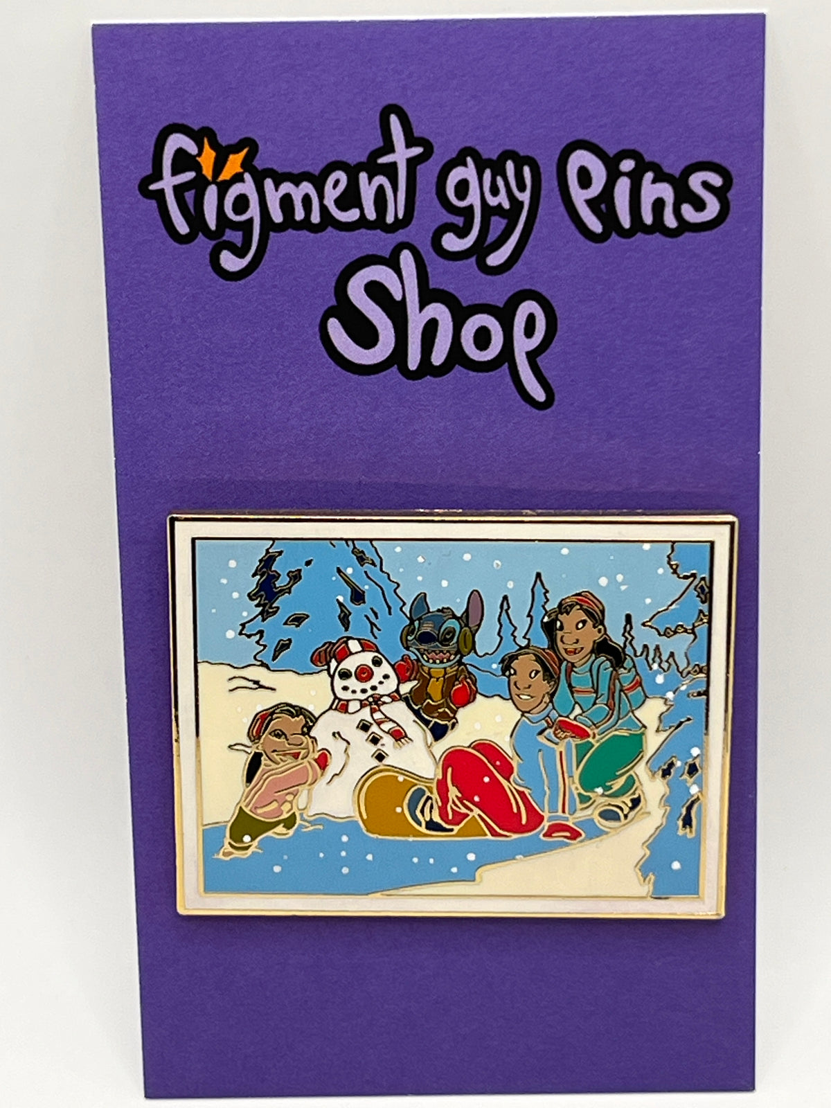Vintage 2003 Lilo & Stitch Snow Scene - Q29