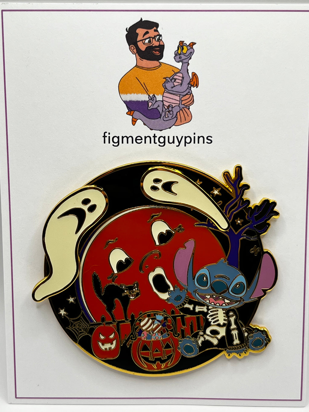 LE 1000 Glow in the Dark Halloween Stitch Skeleton Jumbo