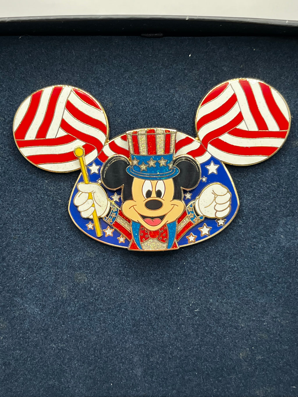 LE 750 Celebrating 50 Years of Disney Theme Parks Mini Jumbo Patriotic Mickey Ears Hat