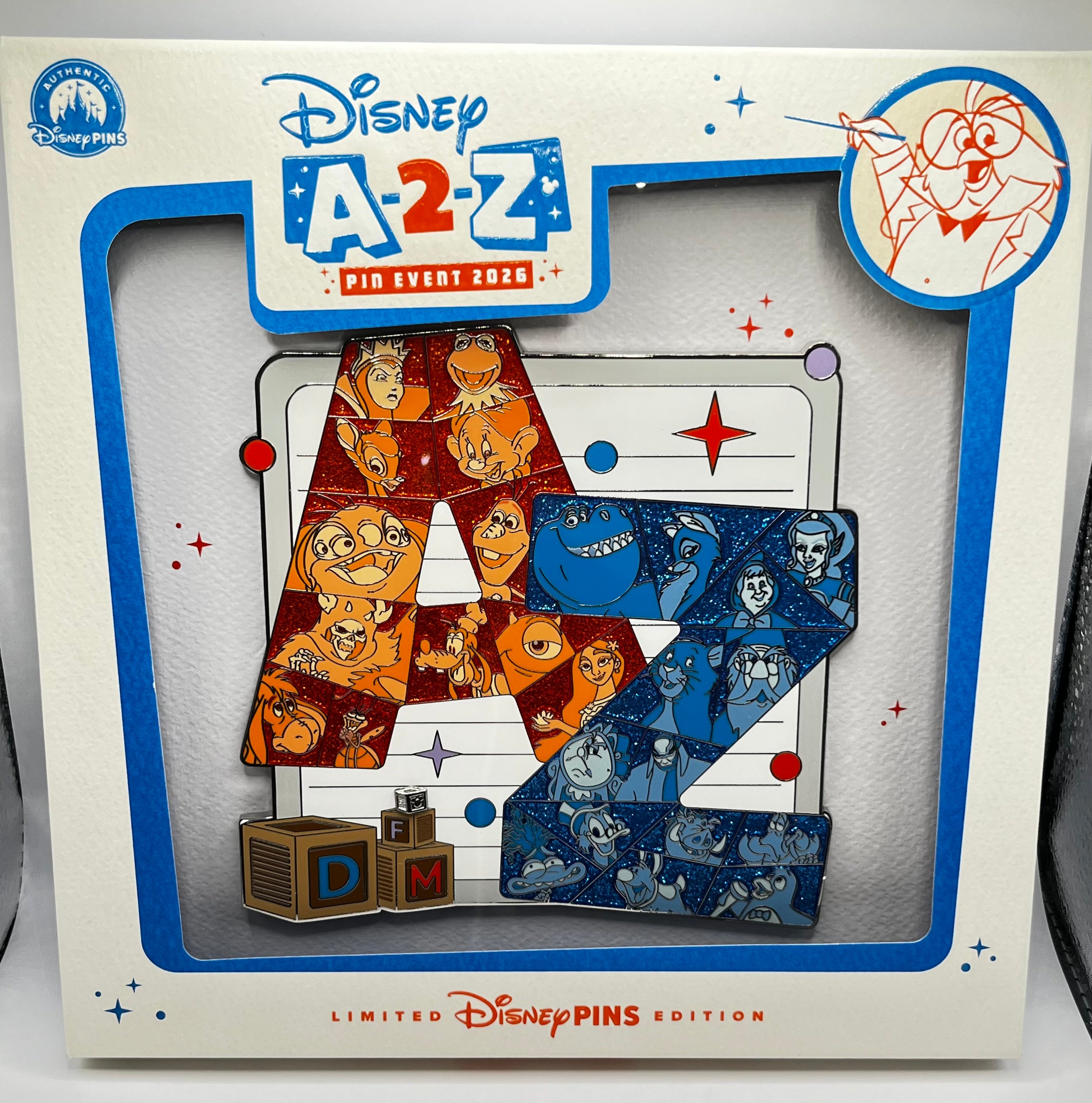 LE 400 A-2-Z Pin Event 2026 ‘AZ’ Super Jumbo Evil Queen, Kermit, Eeyore, Cogsworth, Olaf… -