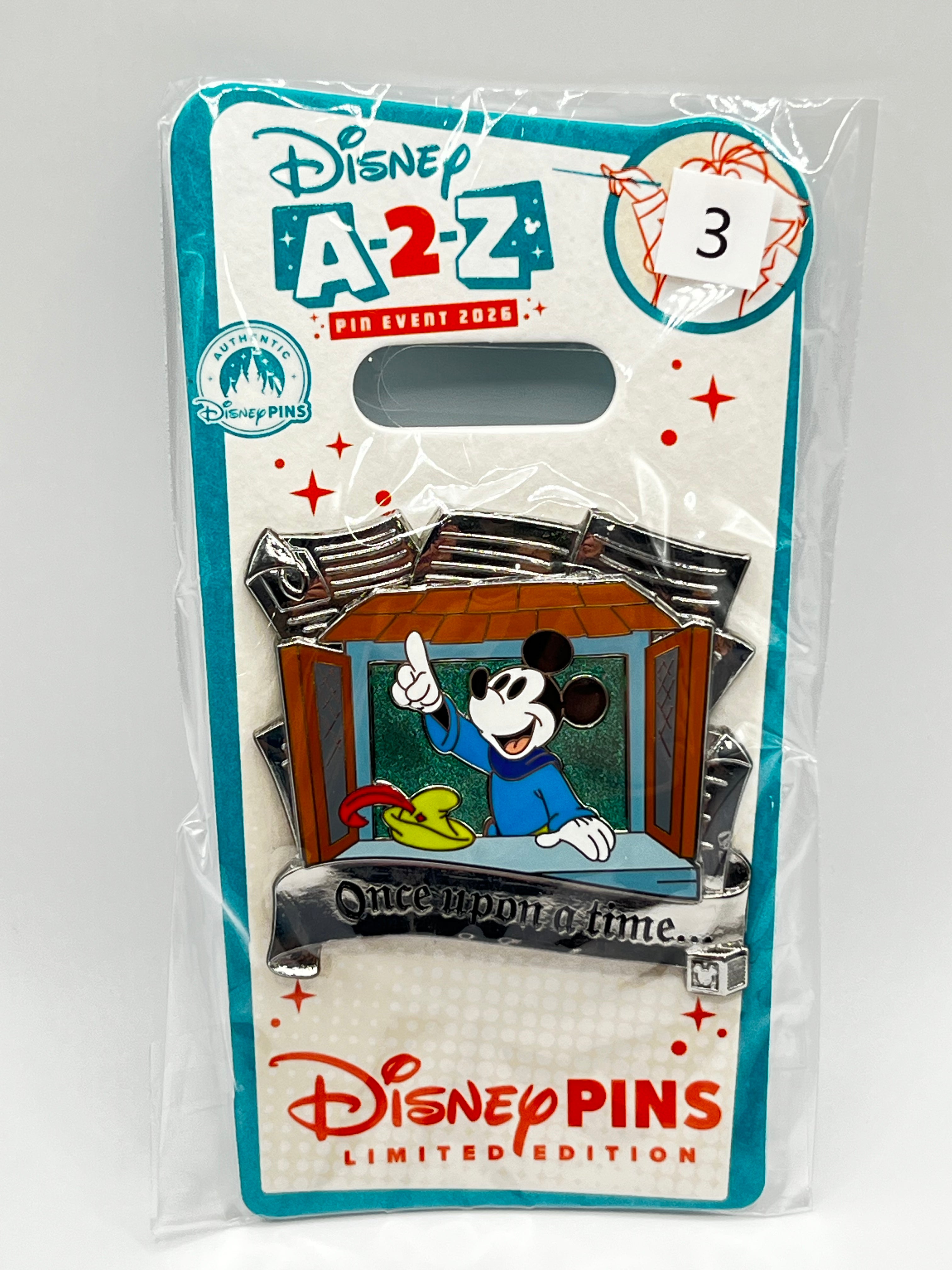 LE 750 A-2-Z Pin Event 2026 Mickey ‘Once upon a time…’ Brave Little Tailor - S17