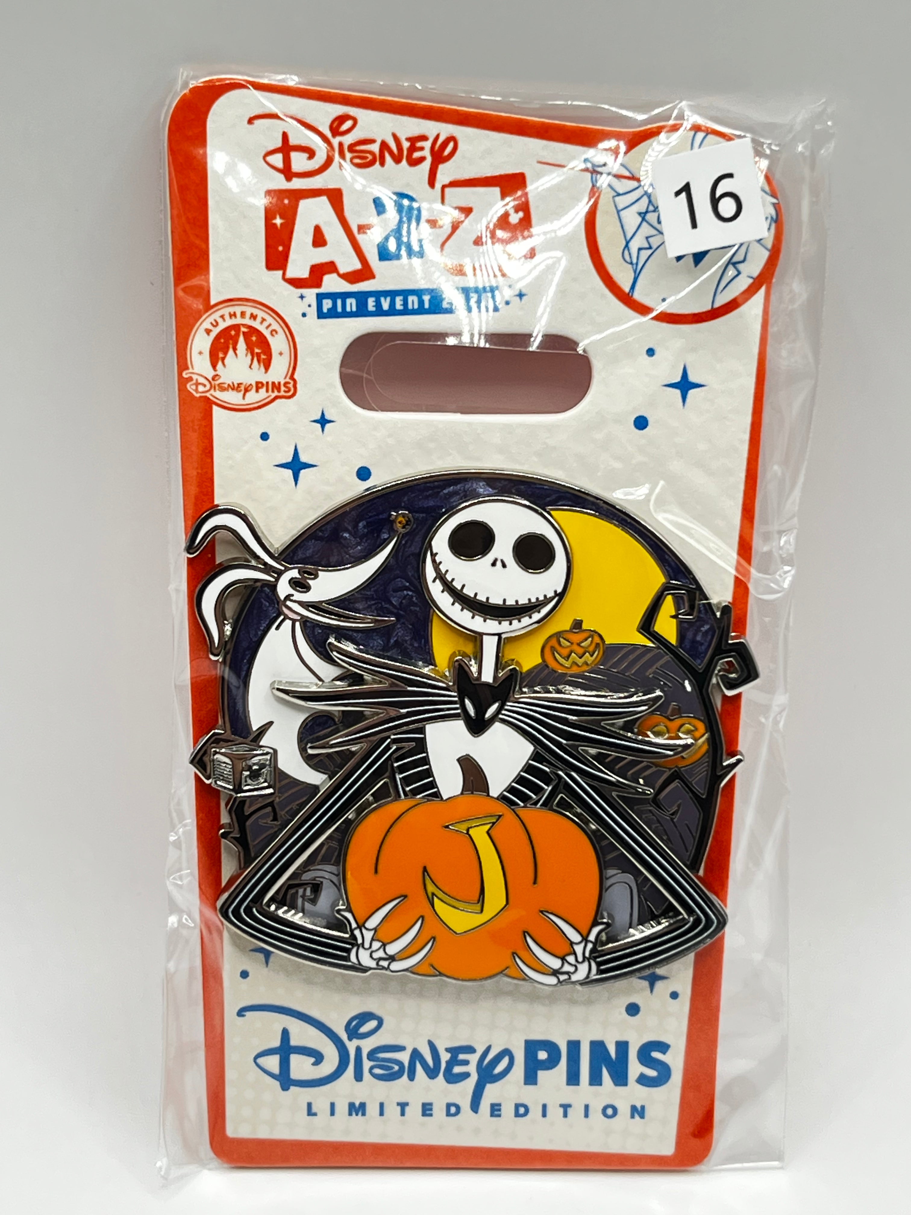 LE 650 A-2-Z Pin Event 2026 ‘J’ Jack Skellington Nightmare Before Christmas - T11