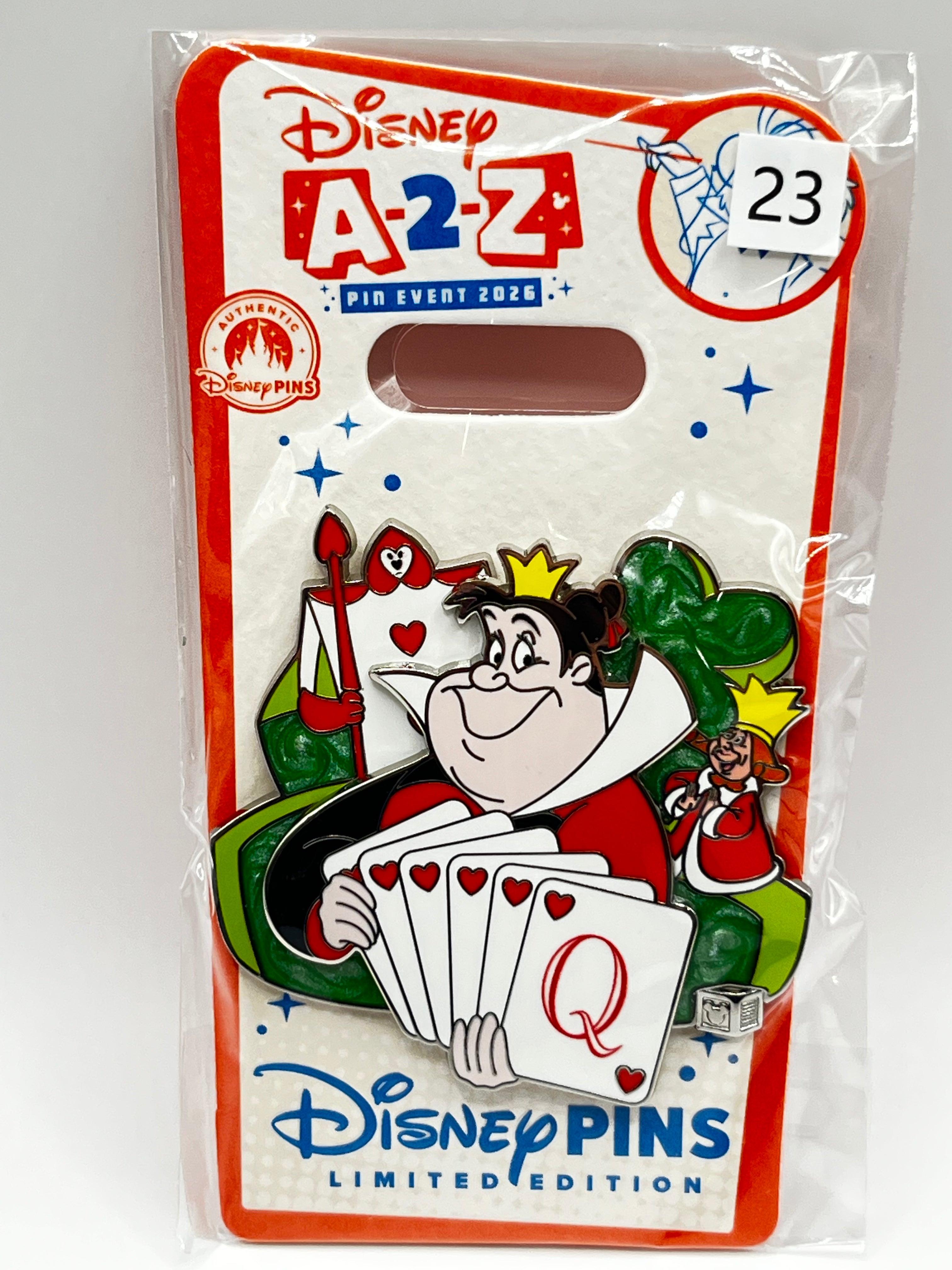 LE 650 A-2-Z Pin Event 2026 ‘Q’ Queen of Hearts Alice in Wonderland - T17