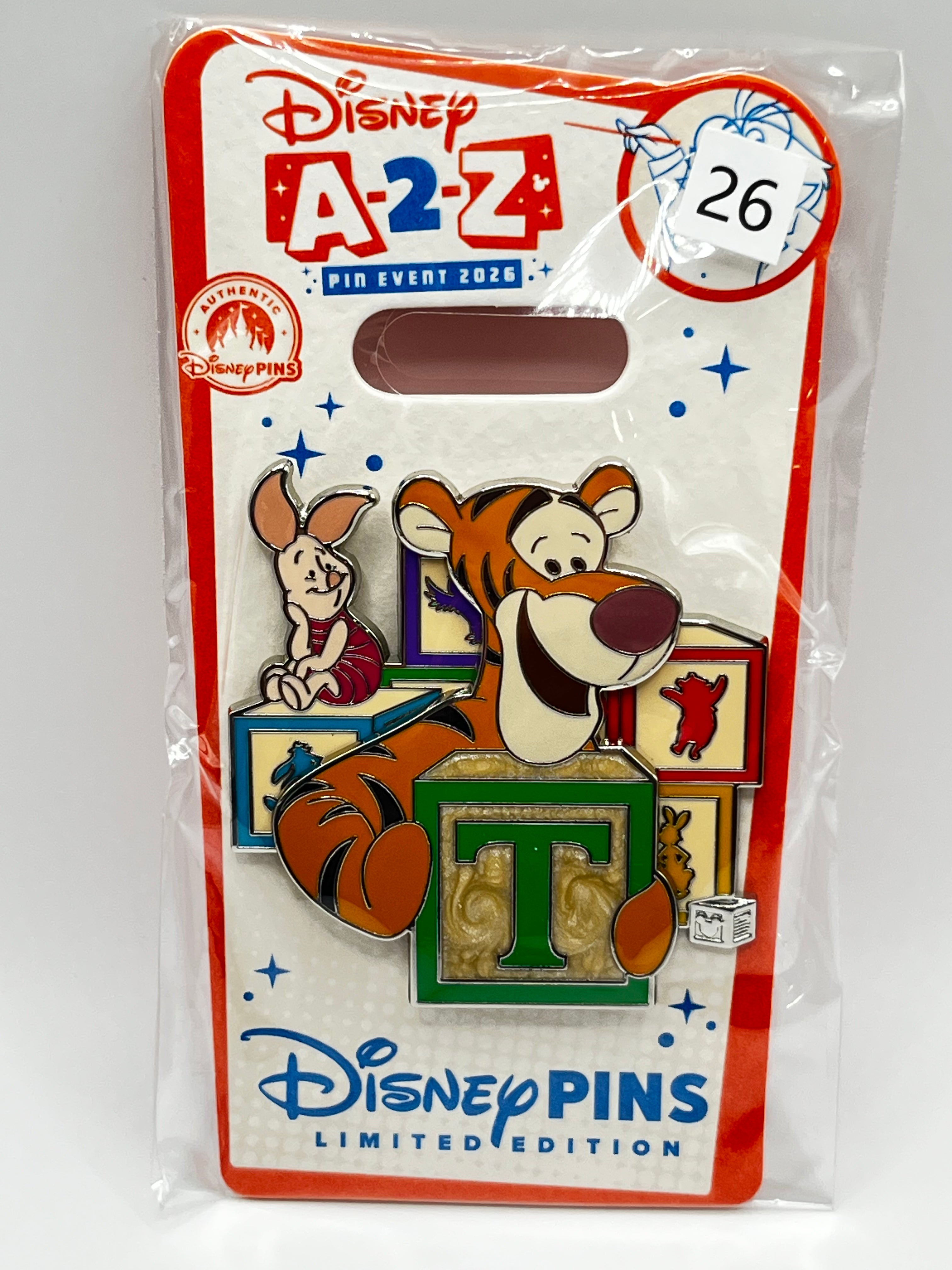 LE 650 A-2-Z Pin Event 2026 ‘T’ Tigger Winnie the Pooh - T20