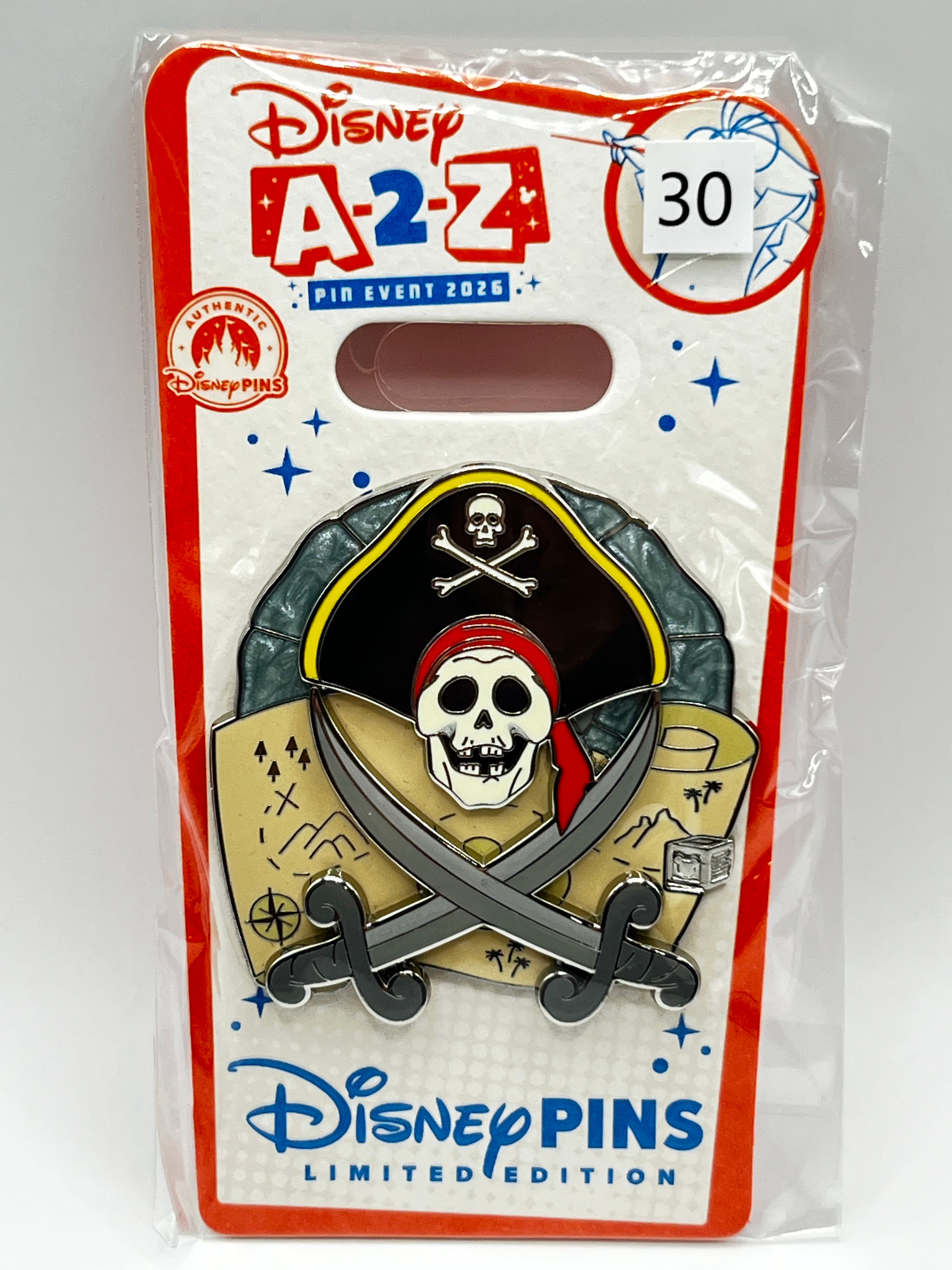 LE 650 A-2-Z Pin Event 2026 ‘X’ X Marks the Spot Pirates of the Caribbean - T23