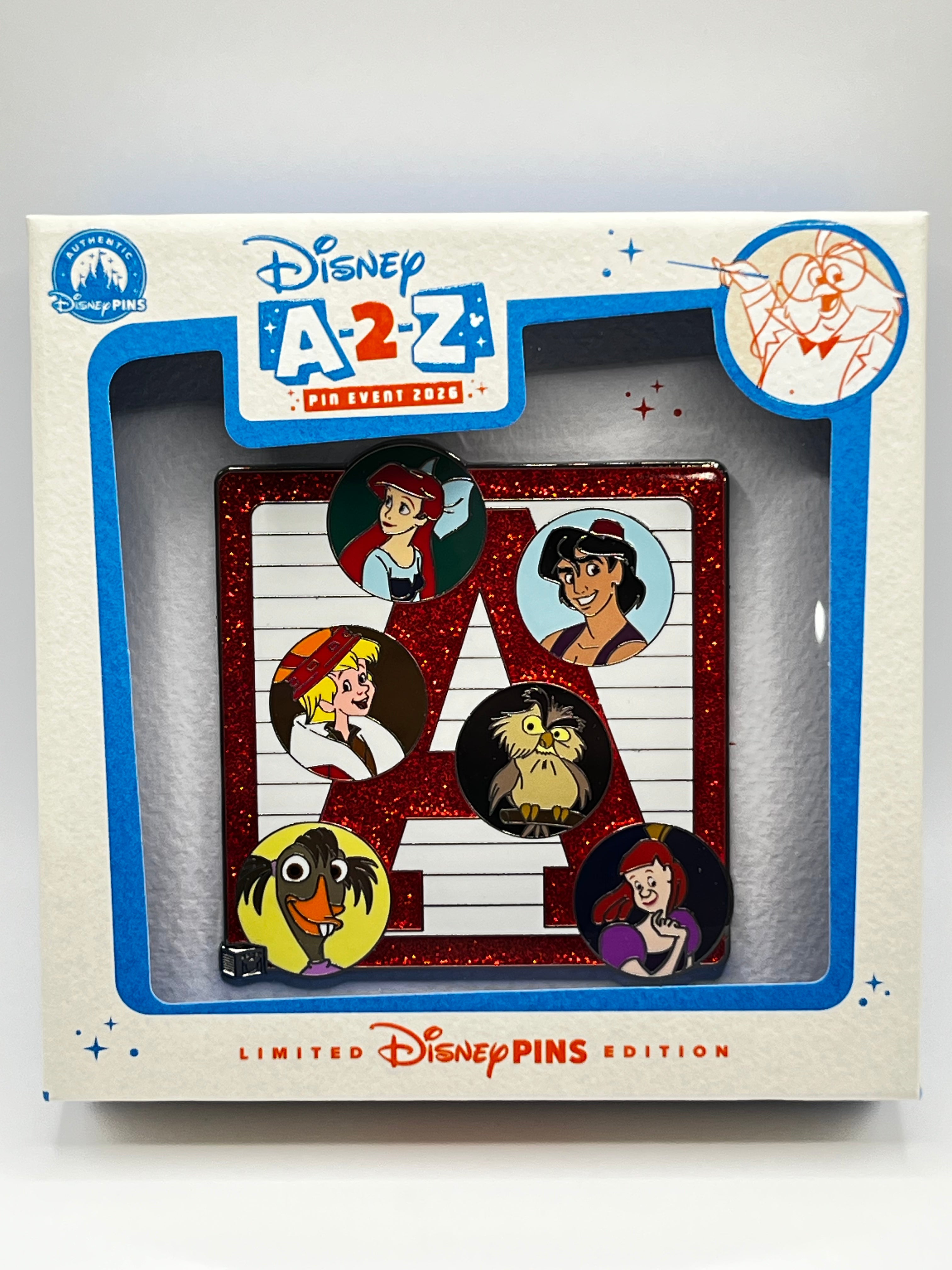 LE 600 A-2-Z Pin Event 2026 ‘A’ Cube Ariel, Aladdin, Arthur, Archimedes… Jumbo -