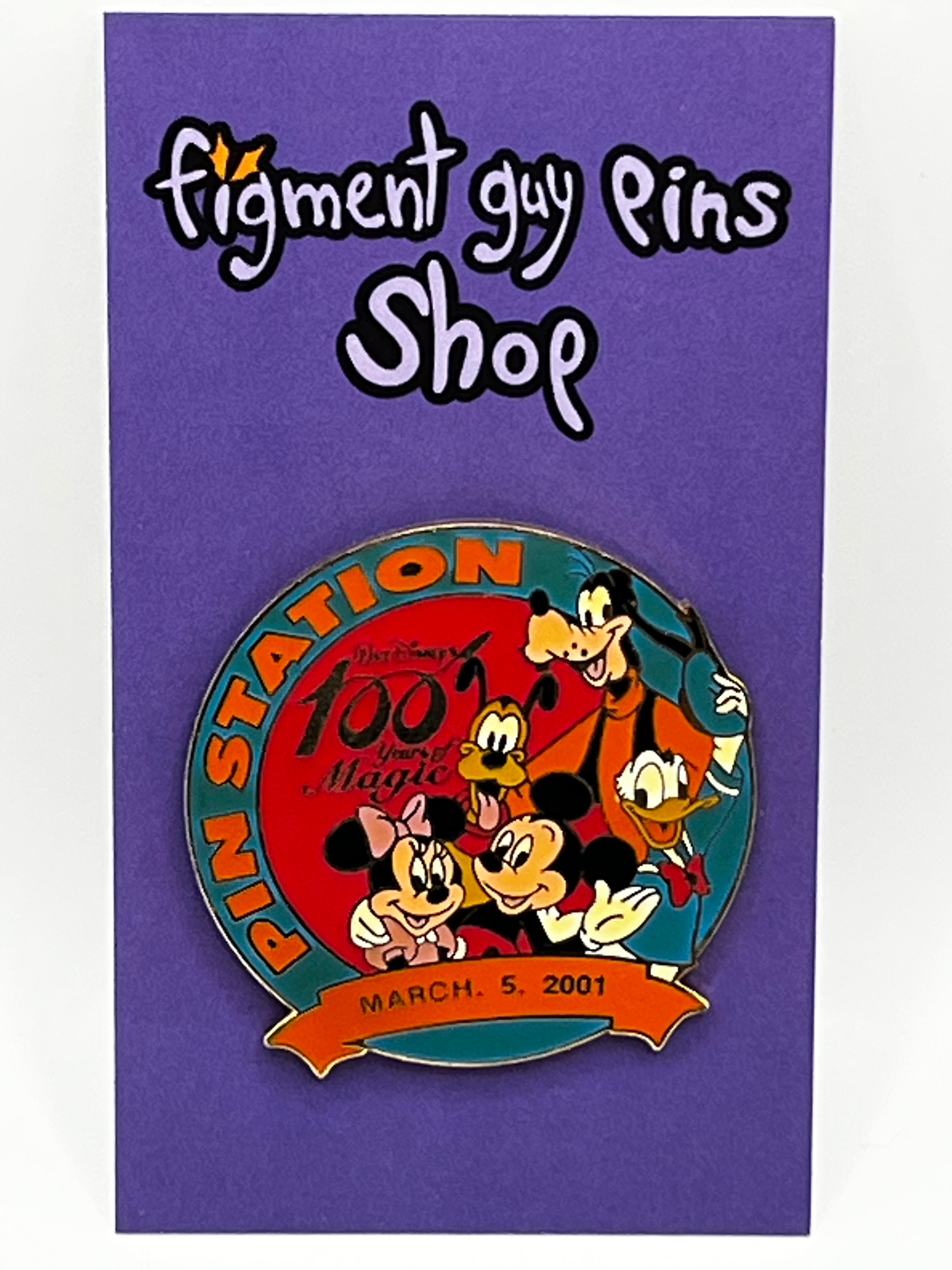 Disney Store Japan 100 Years of Magic Pin Station March 5, 2001 Fab 5 - N17