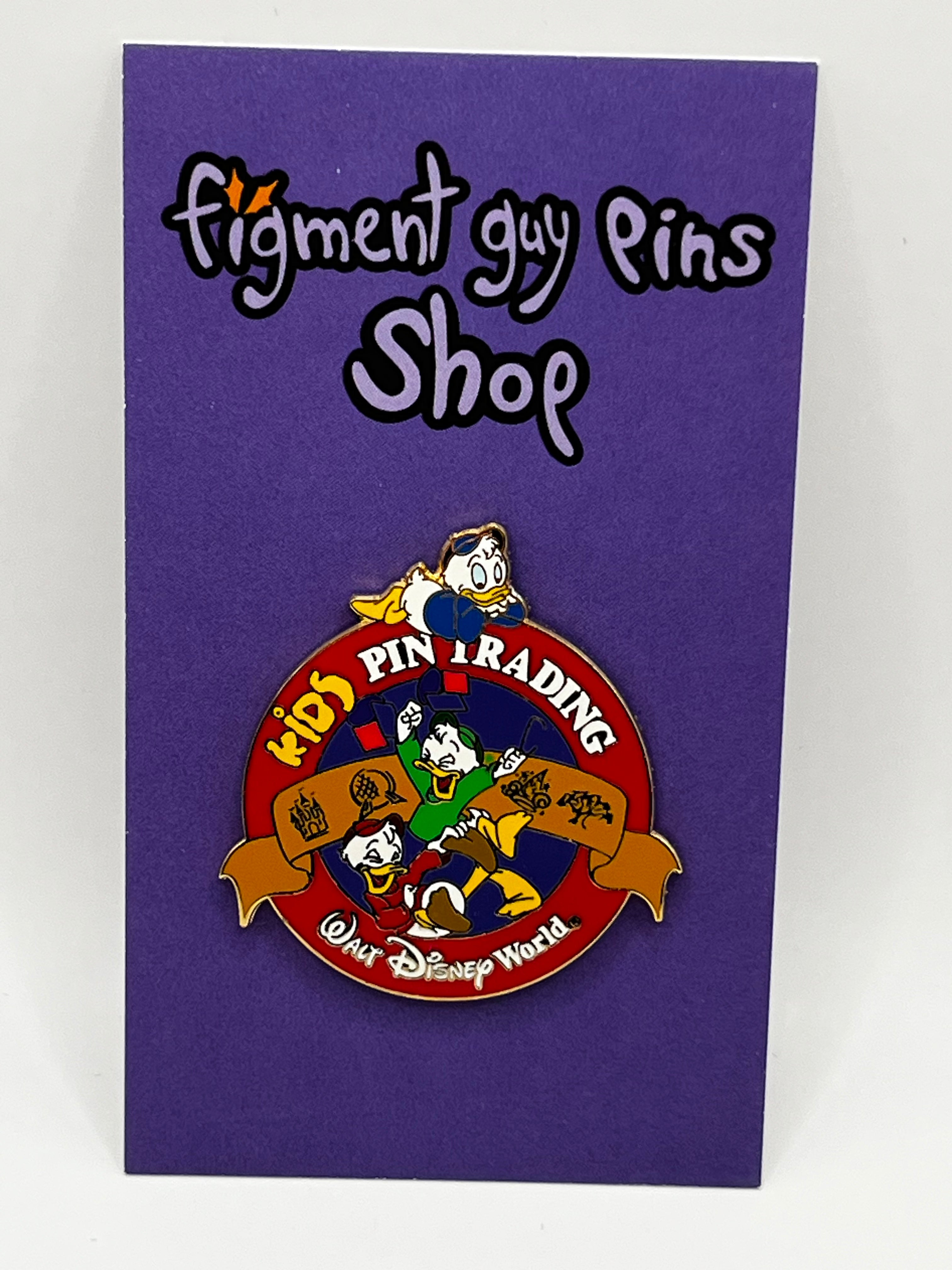 Vintage 2004 WDW Kids Pin Trading Huey, Dewey & Louie - L86