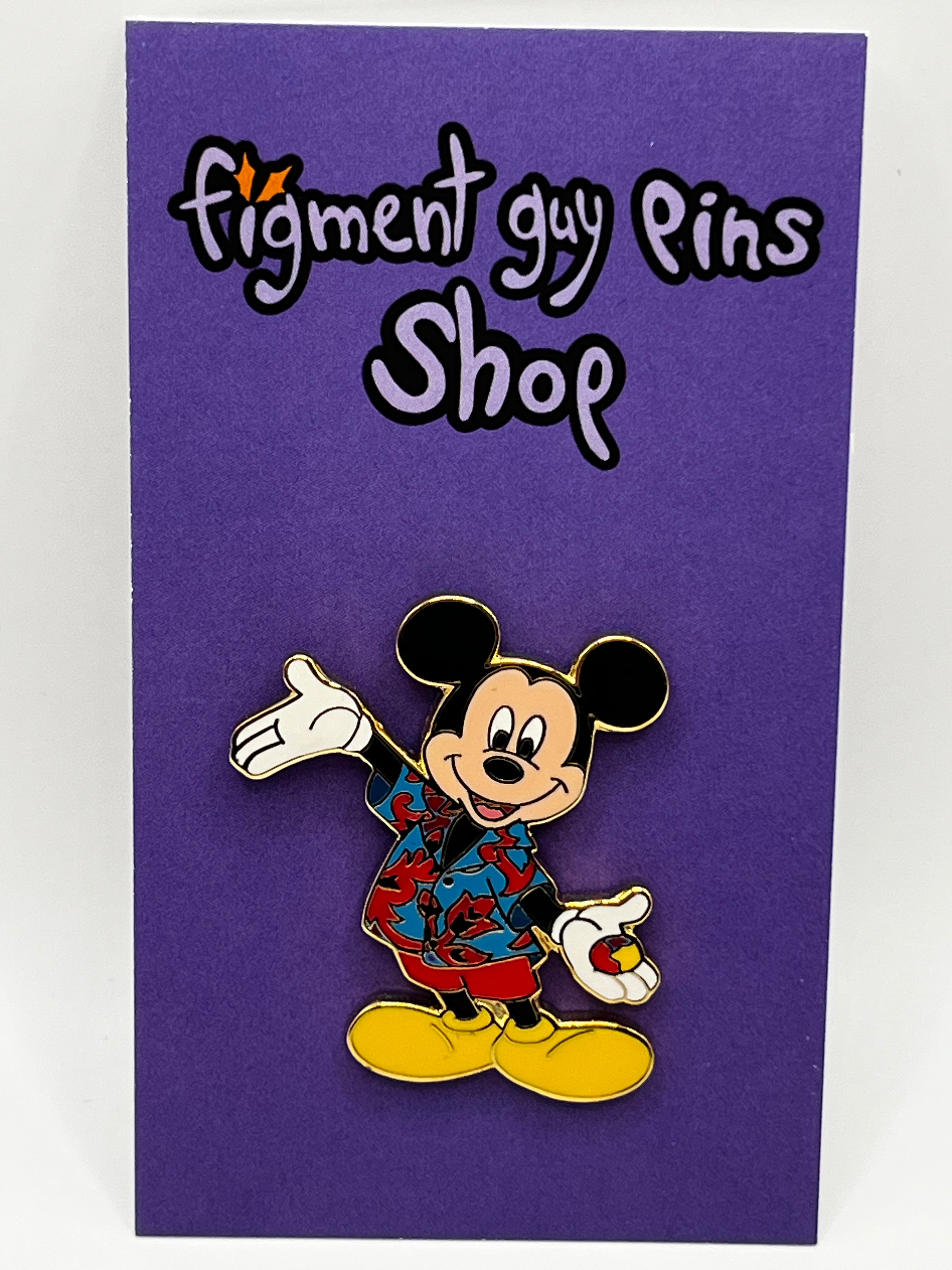 Vintage 2004 Mickey in Hawaiian Shirt Pin Trading - K41