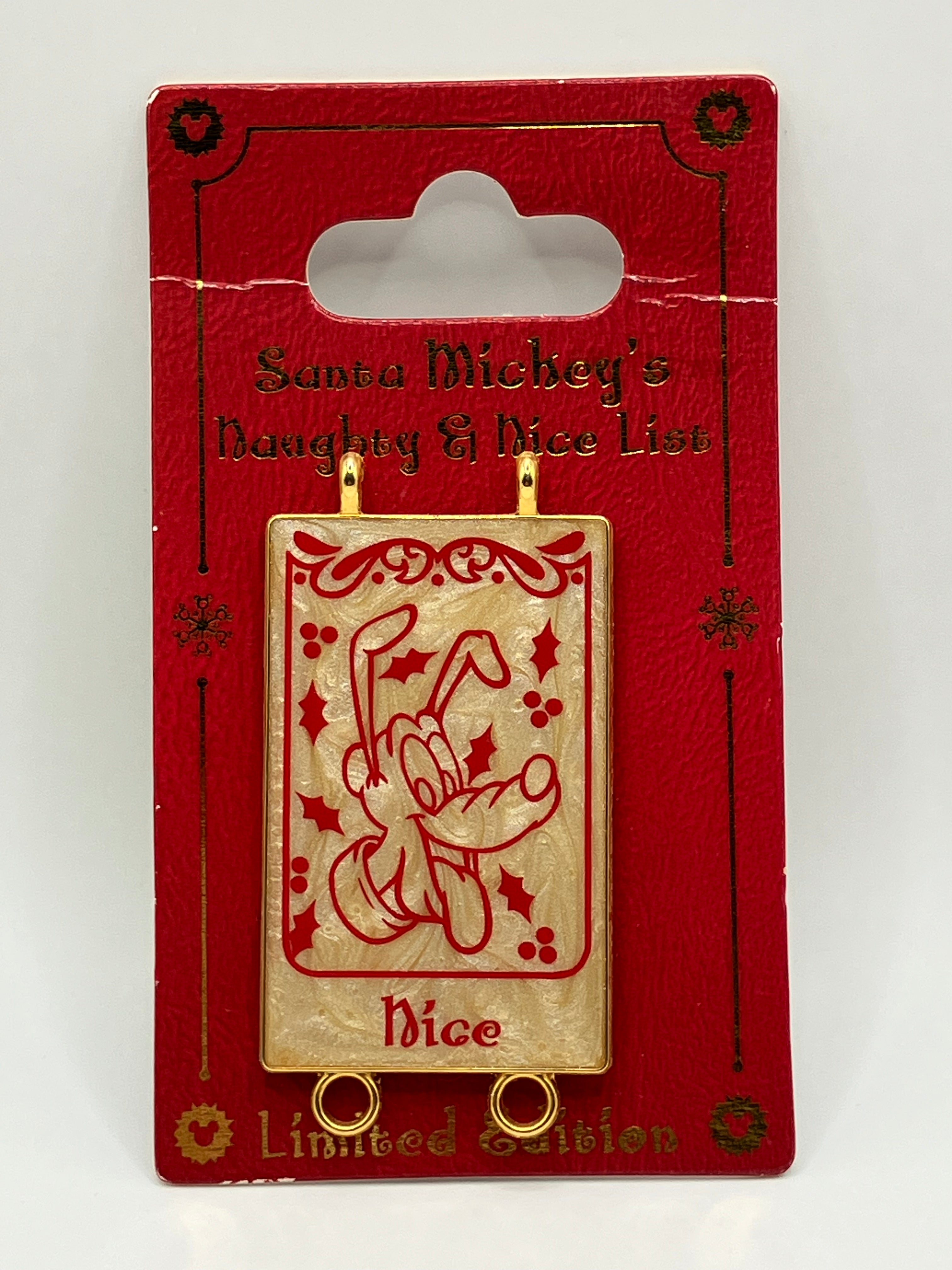 LE 1000 Santa Mickey's Naughty And Nice List Pluto