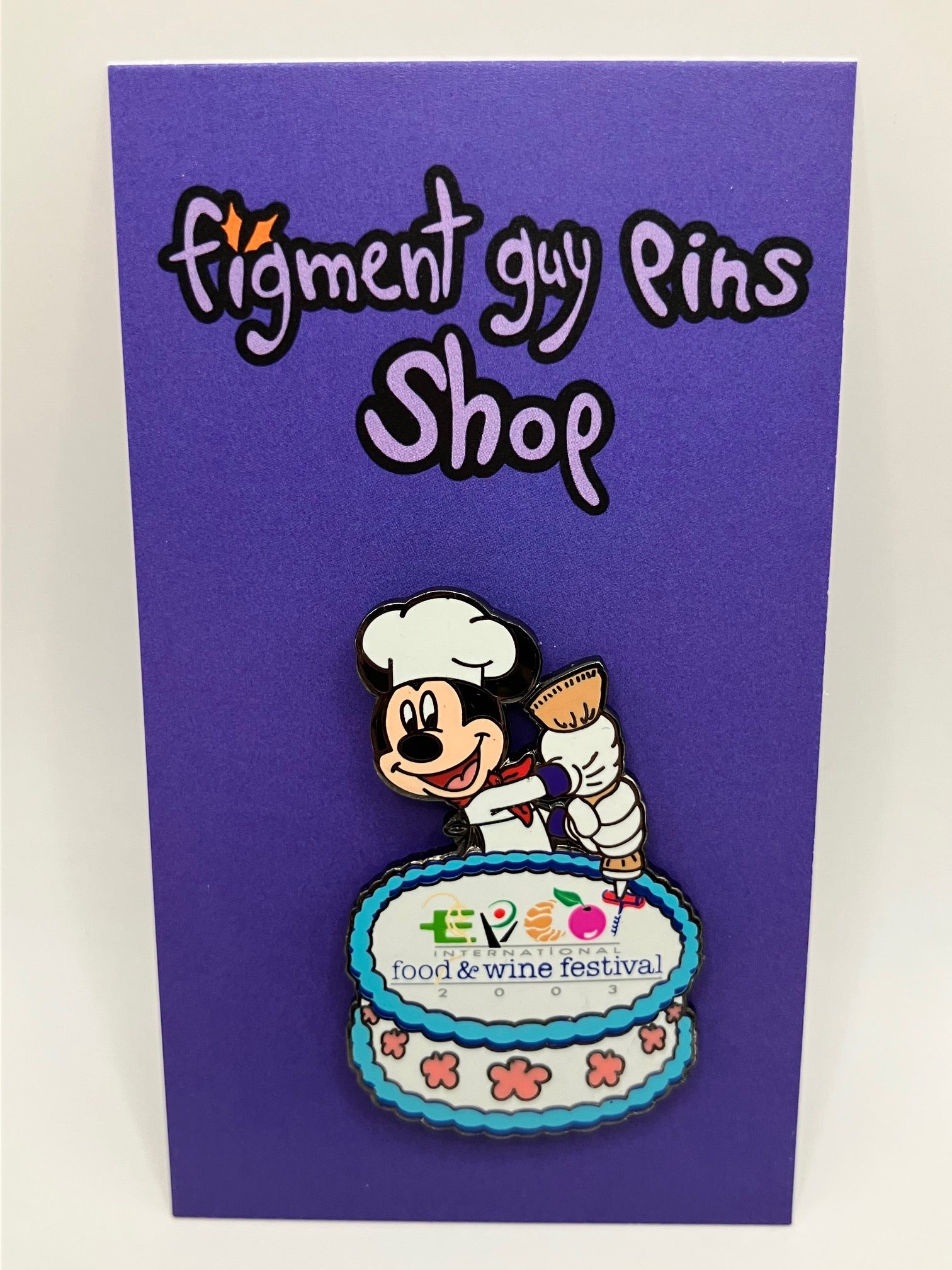 LE 3000 Epcot Food and Wine Festival 2003 Mickey Mouse Icing Cake