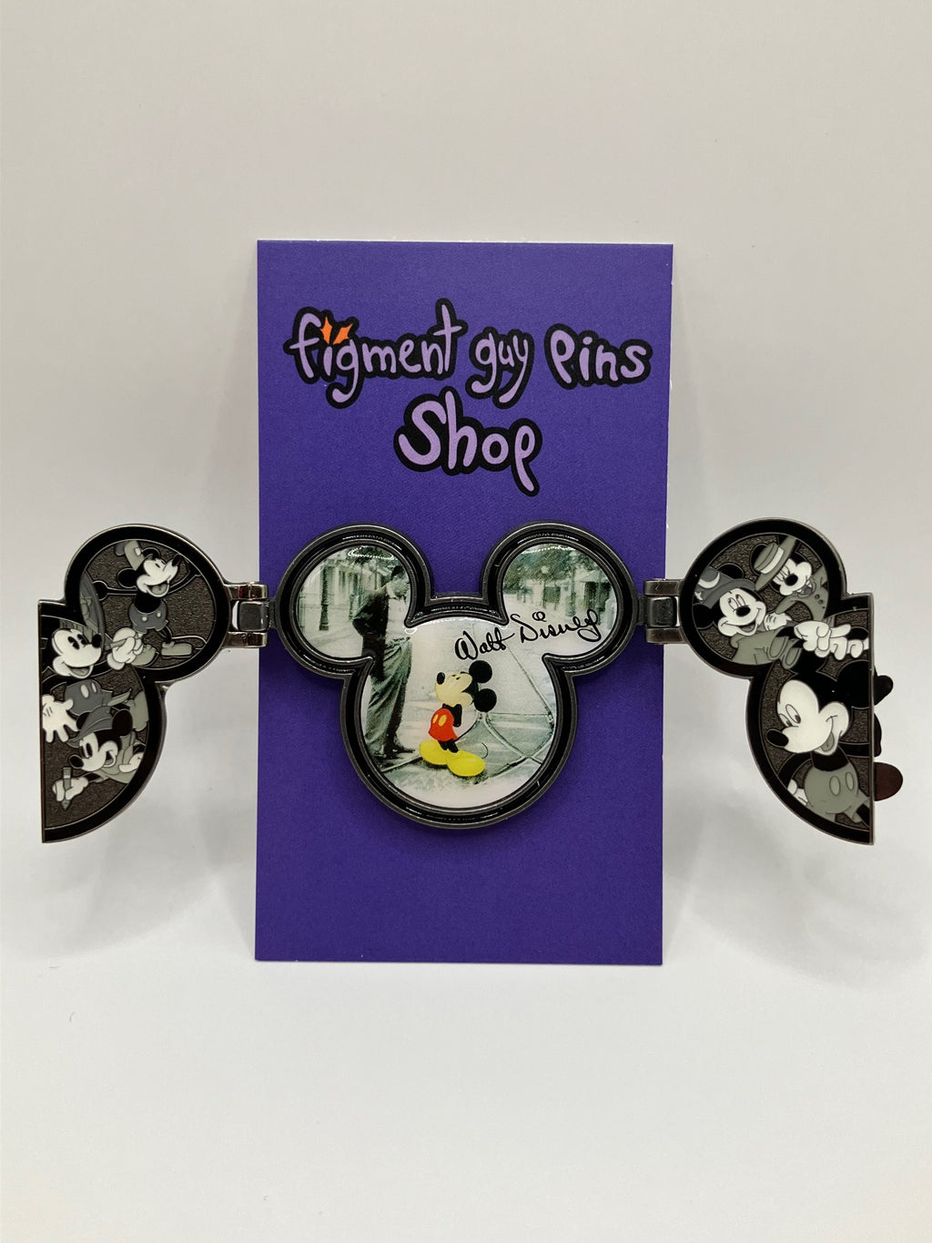 Walt Disney "It Was All Started With..." Mickey Mouse Locket Pin