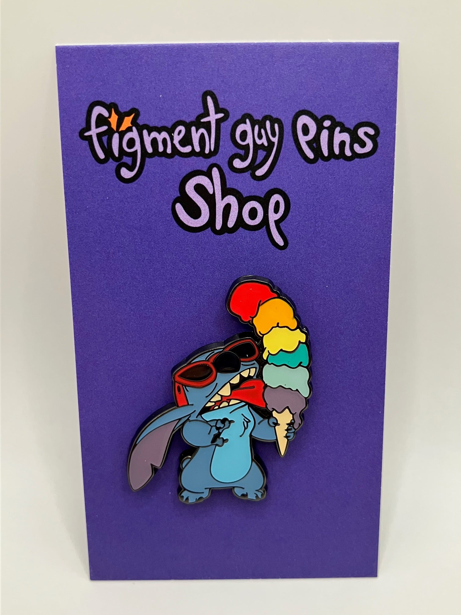 Lilo and Stitch - Stitch Eating a Rainbow Ice Cream