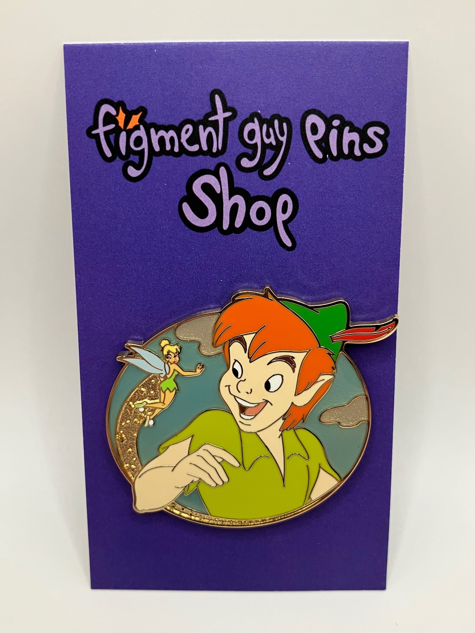 Peter Pan with Tinker Bell Spreading Pixie Dust