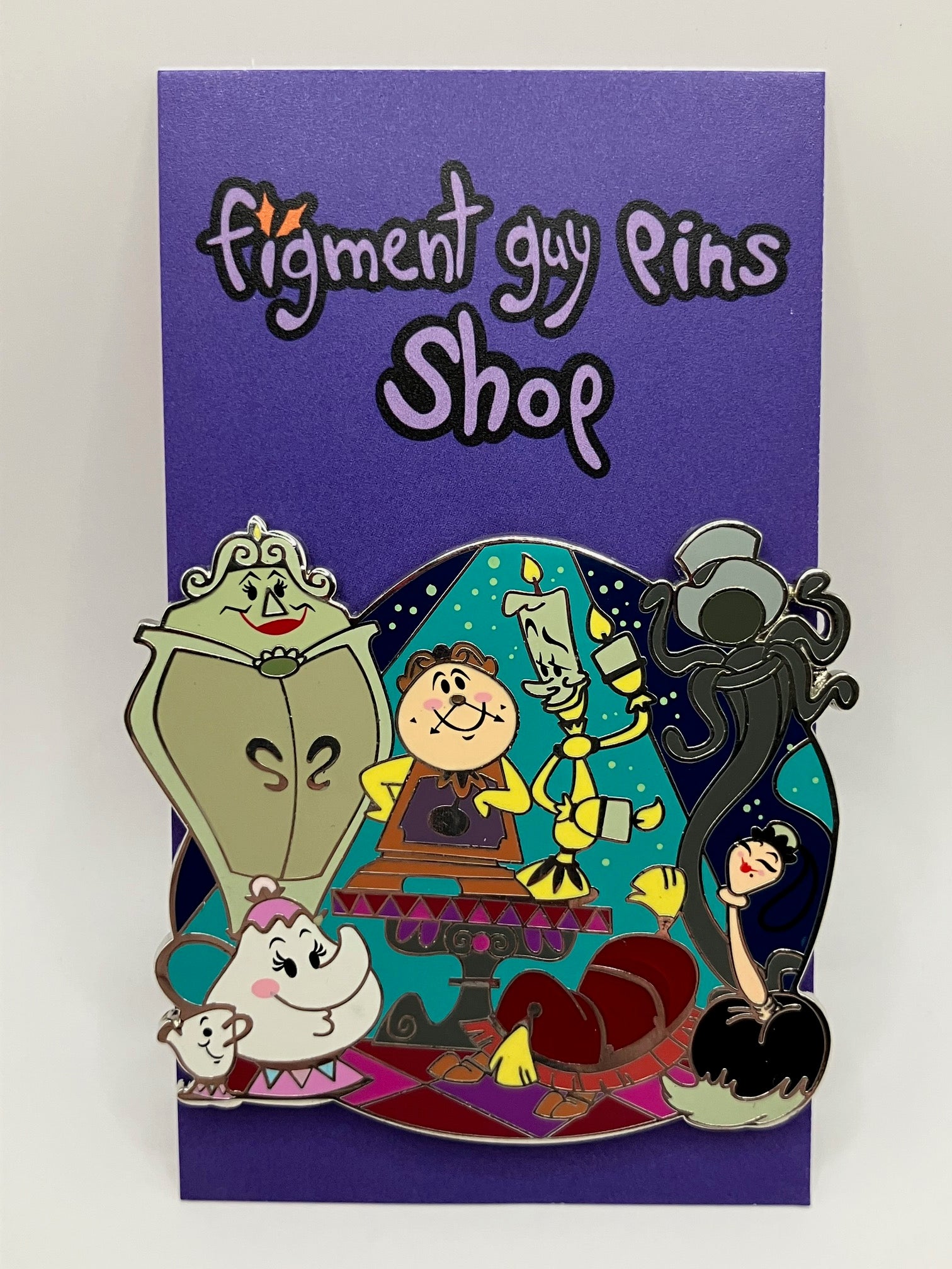 Supporting Cast Cluster Pin Beauty and the Beast